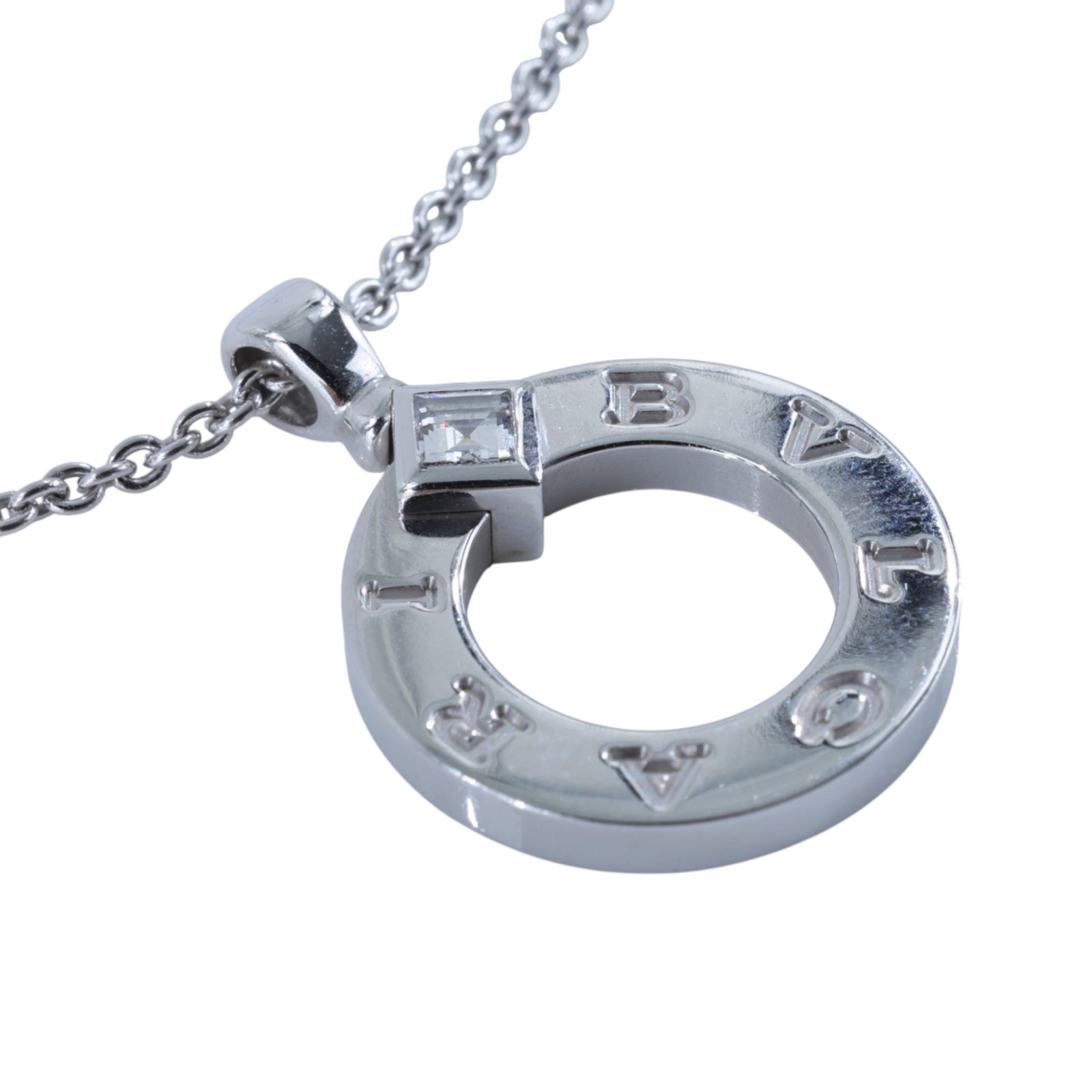 寶格麗 BVLGARI lgari Bvlgari 項鍊 18K白金 鑽石 361076_4350  原廠盒子2/保證卡