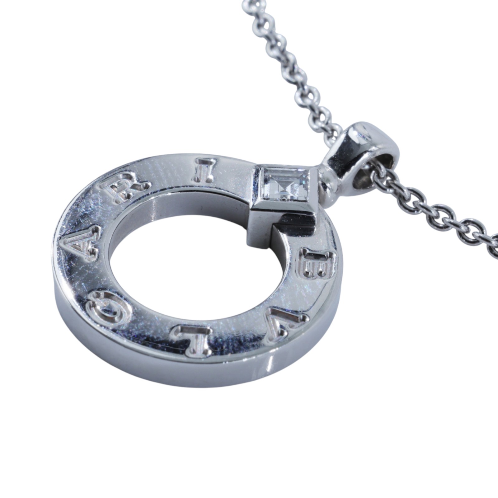 寶格麗 BVLGARI lgari Bvlgari 項鍊 18K白金 鑽石 361076_4350  原廠盒子2/保證卡