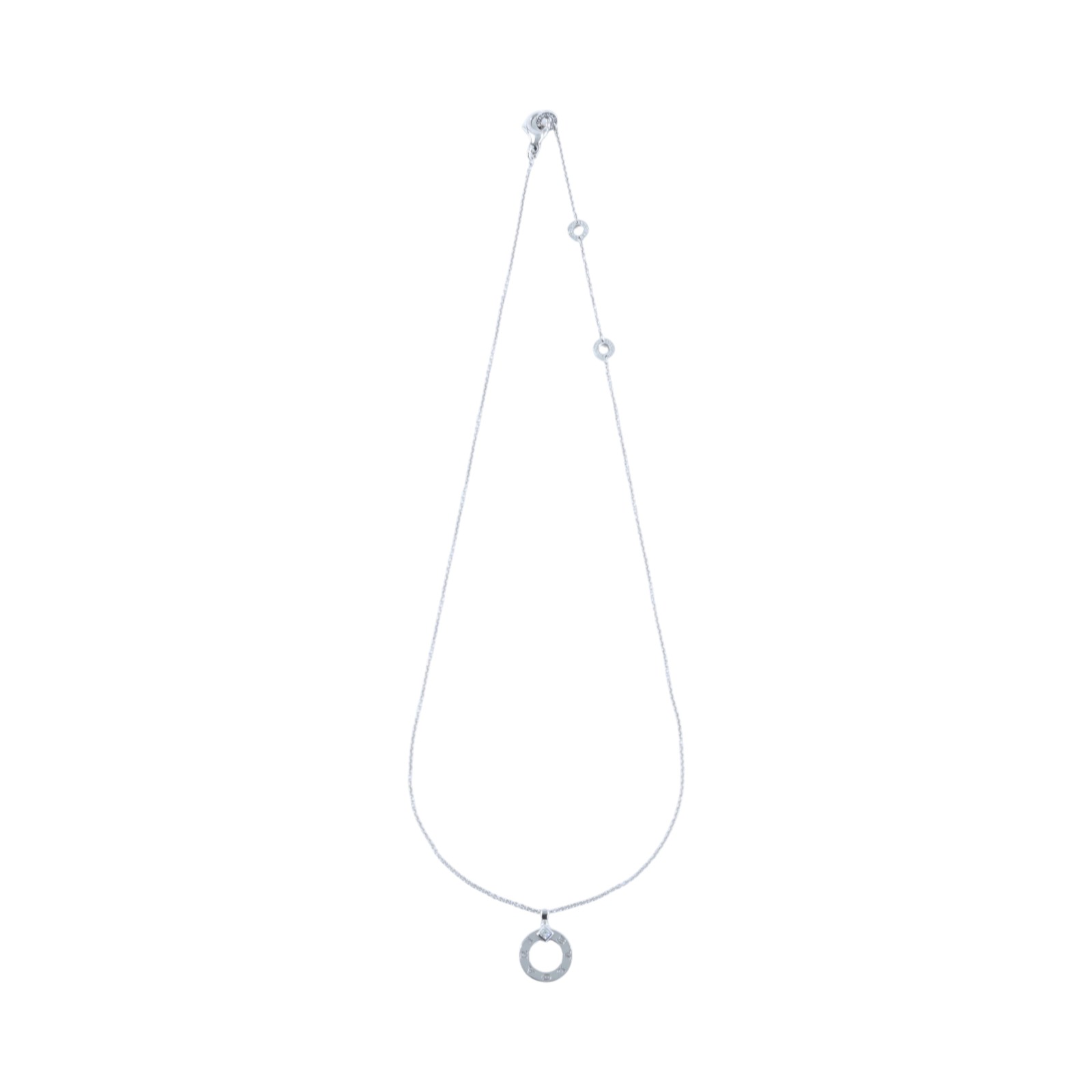 寶格麗 BVLGARI lgari Bvlgari 項鍊 18K白金 鑽石 361076_4350  原廠盒子2/保證卡