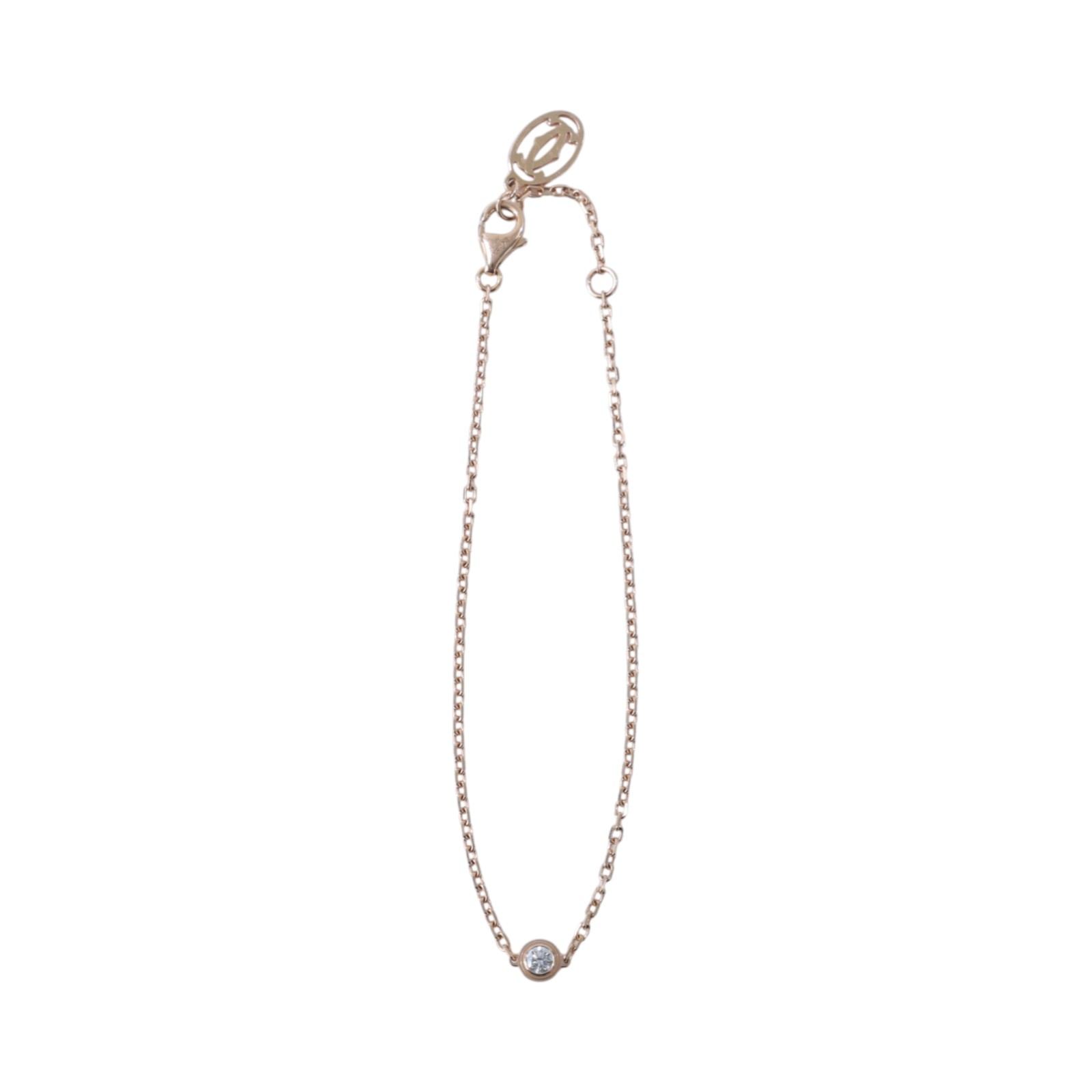 卡地亞 CARTIER dAmour 手環 小型款 B6040300 RG 0.09CT d&amp;#39;Amour手環 小型款 原廠盒子2/保證卡
