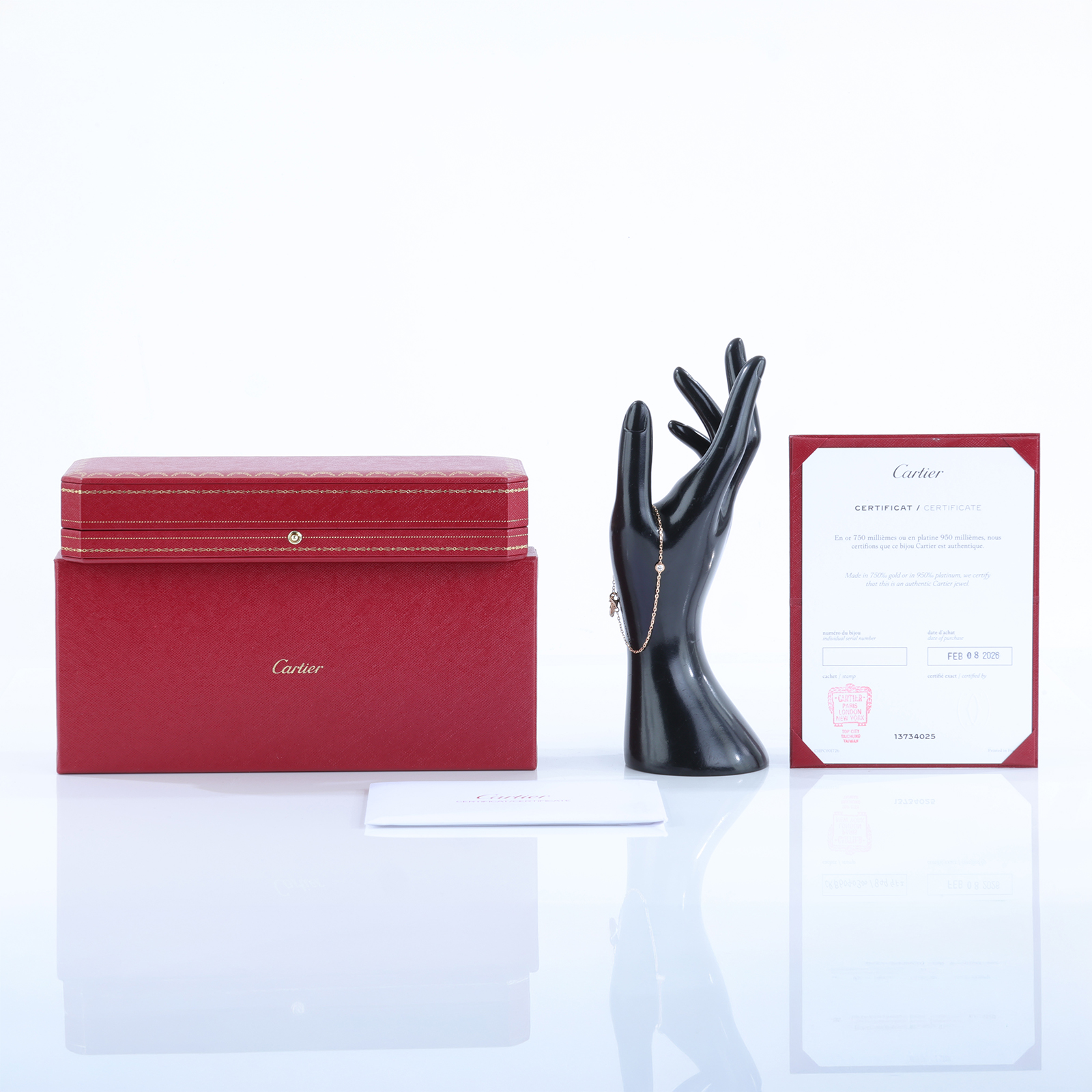 卡地亞 CARTIER dAmour 手環 小型款 B6040300 RG 0.09CT d&amp;#39;Amour手環 小型款 原廠盒子2/保證卡