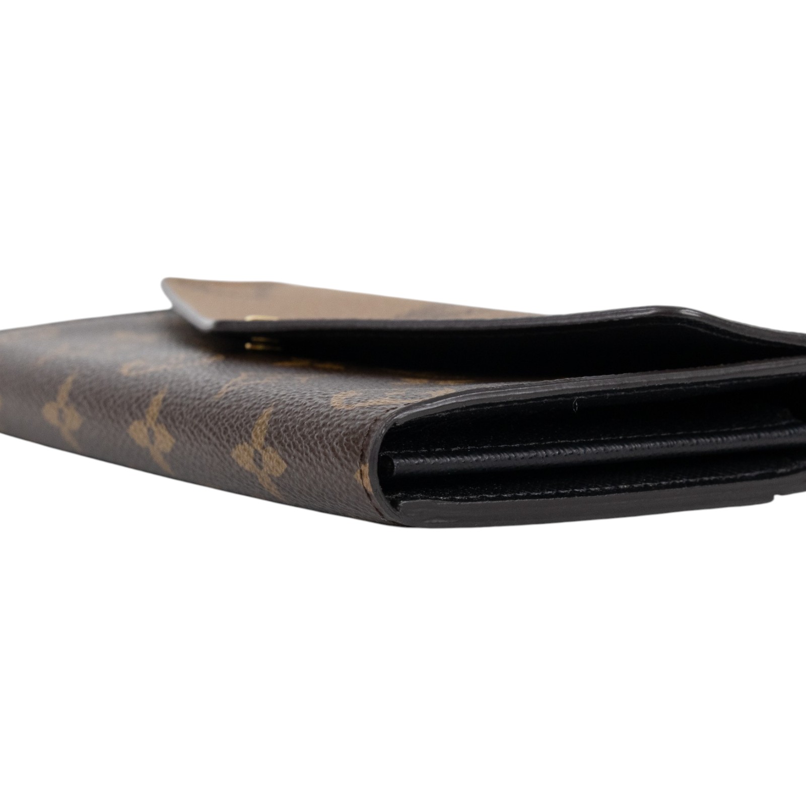 路易威登 LOUIS VUITTON Sarah 錢包 Reverse帆布 M80726 晶片款 原花雙色SARAH長夾 原廠盒子/防塵袋