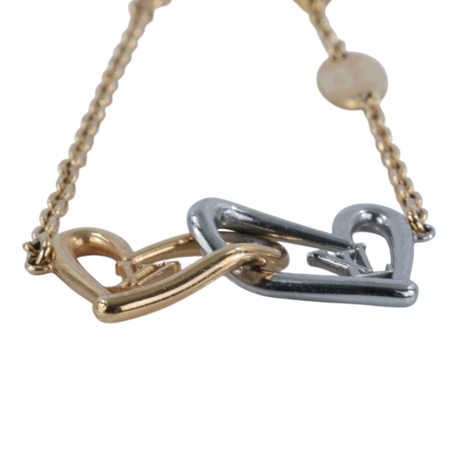 路易威登 LOUIS VUITTON Fall in Love 心形 手鍊 M00466 金銀色FALL IN LOVE手鍊 原廠盒子/防塵袋