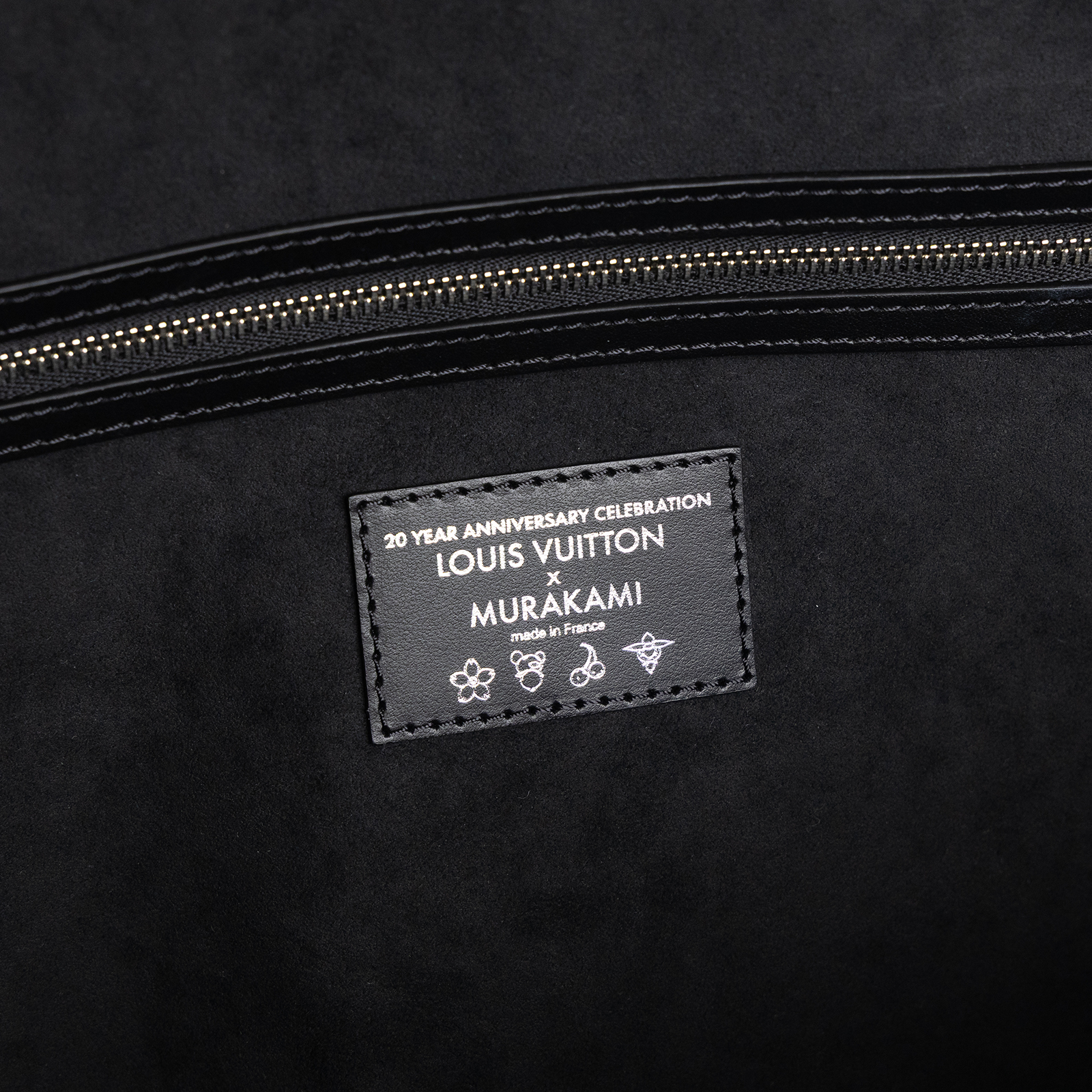路易威登 LOUIS VUITTON TM 村上隆 Keepall Bandouliere 50 手提包 肩背包 旅行袋 M13745 晶片款  防塵袋/鎖組/掛飾2/背帶