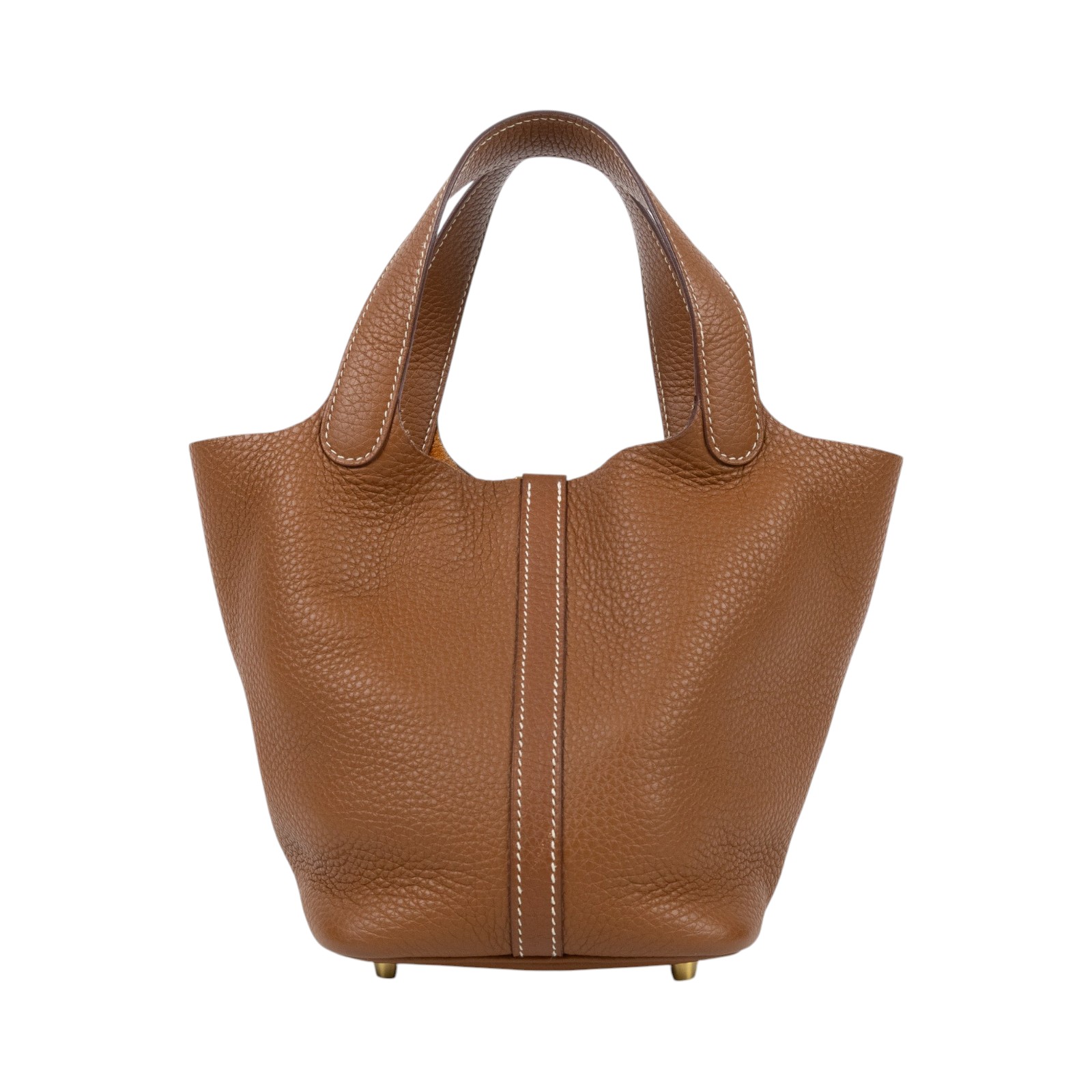 愛馬仕 Hermes Picotin Lock 18 菜籃子包 金色五金 金棕 H056289CC37 /U MI 007  鎖組/防塵袋