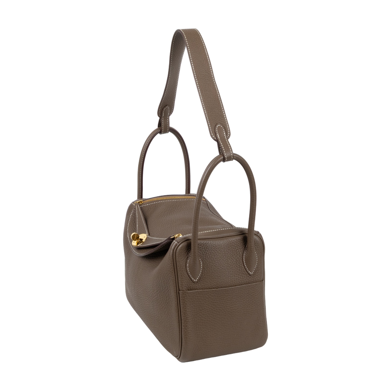 愛馬仕 Hermes Lindy 琳迪包 26 大象灰 金色五金 H073428CC18 Y HA 316 PM Y刻 大象灰LINDY26 防塵袋/購買證明