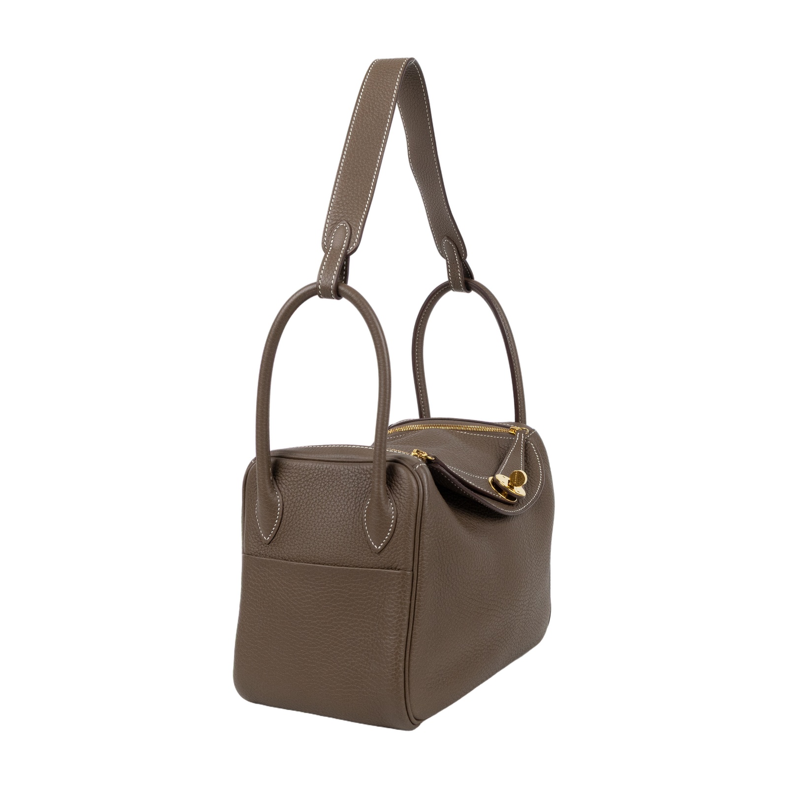 愛馬仕 Hermes Lindy 琳迪包 26 大象灰 金色五金 H073428CC18 Y HA 316 PM Y刻 大象灰LINDY26 防塵袋/購買證明