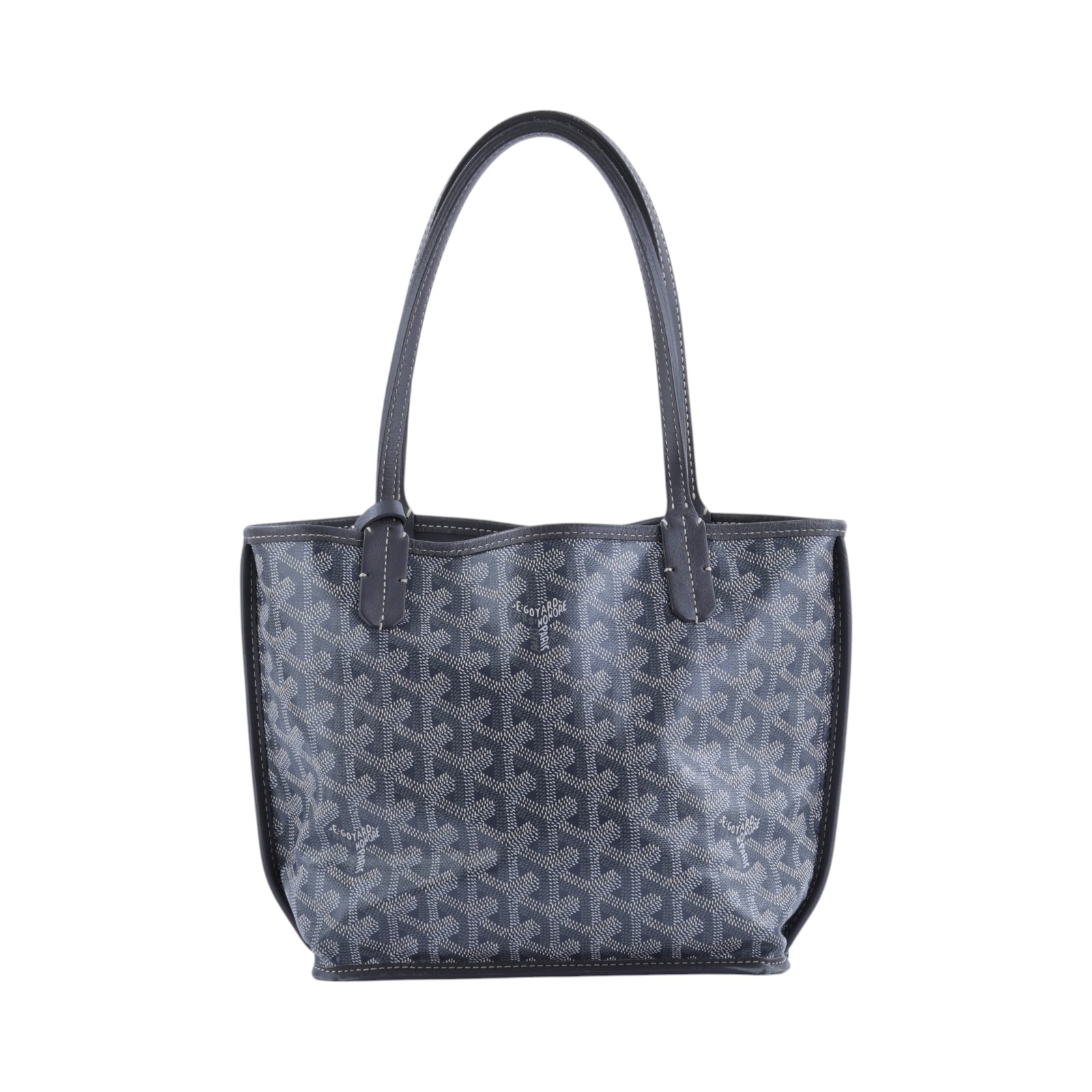 高雅德 GOYARD Anjou Mini Bag 托特包 ANJOUSMINCG 灰愛心ANJOU MINI 防塵袋/內袋/日本購買證明