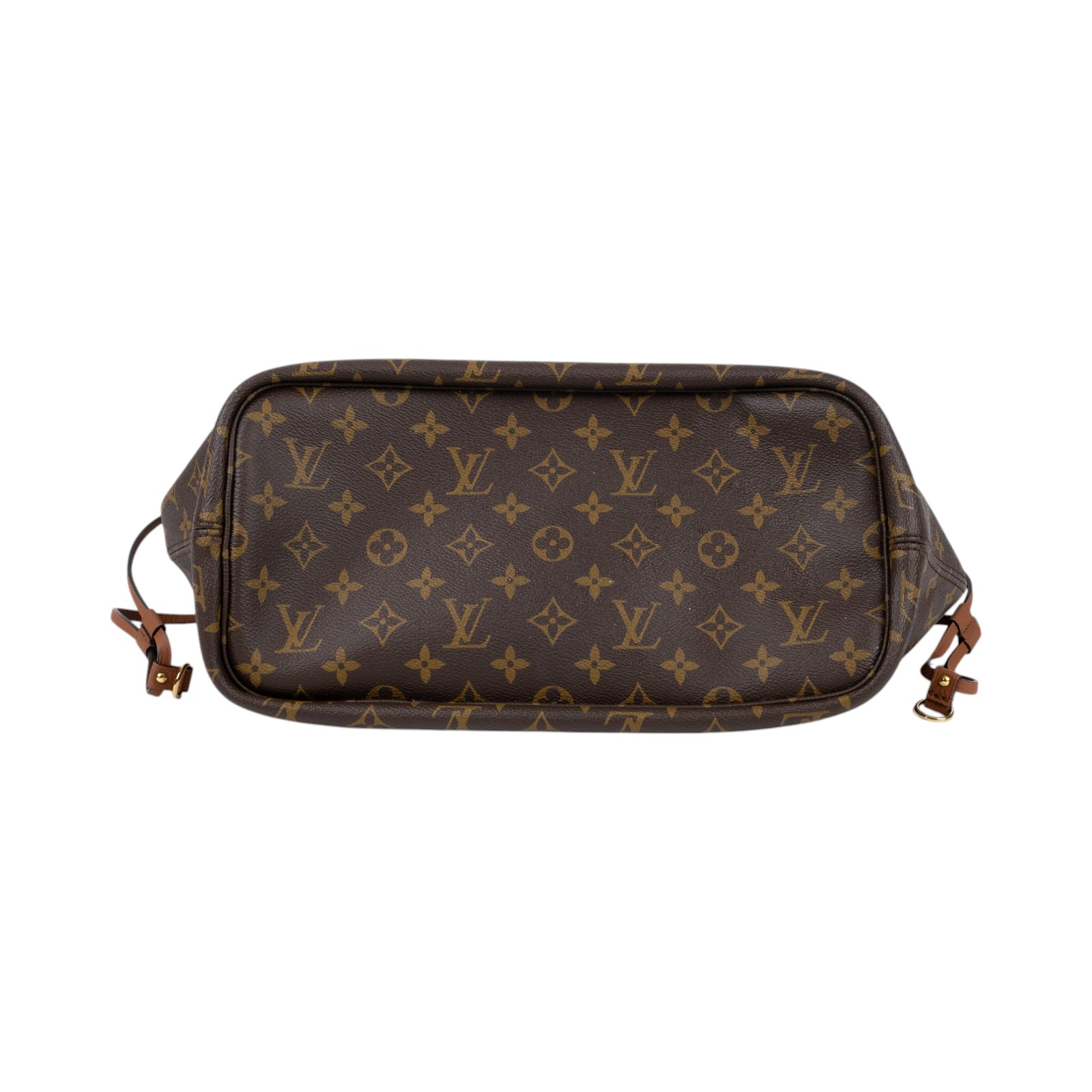 路易威登 LOUIS VUITTON Neverfull Inside Out MM 老花 牛皮 肩背包 雙面 棕褐色 M12061 晶片款  原廠盒子/防塵袋/內袋