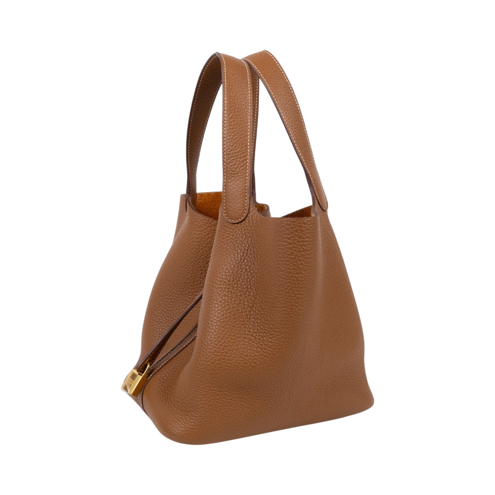 愛馬仕 Hermes Picotin Lock 22 菜籃子包 PT22 B AM 012 UH B刻 金棕picotin22 原廠盒子/防塵袋/鎖組