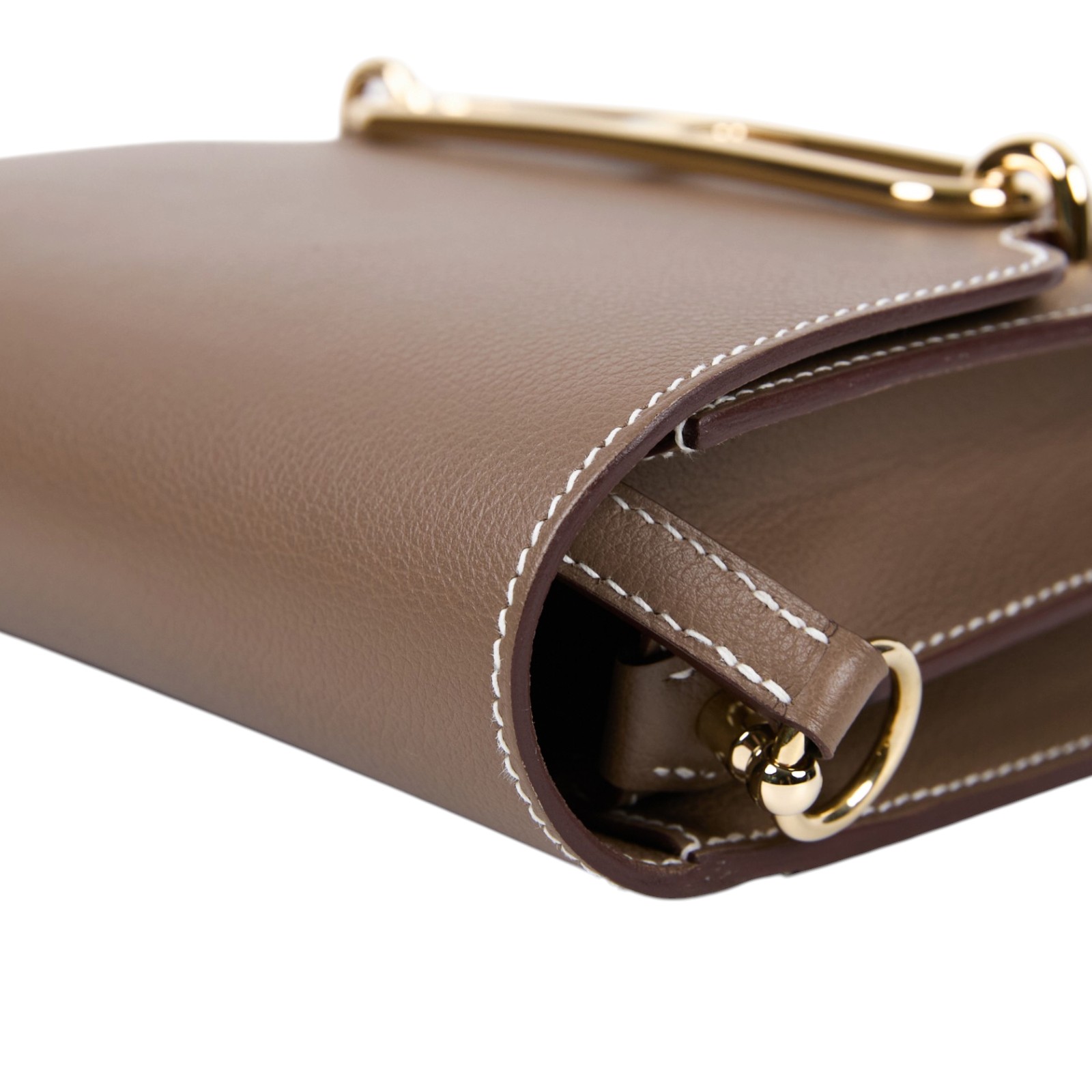 愛馬仕 Hermes Roulis 豬鼻子 斜背包 18 Mini 大象灰 香檳金五金 H070510CP18 /GST967 CS  原廠盒子/防塵袋/背帶/購買證明影本