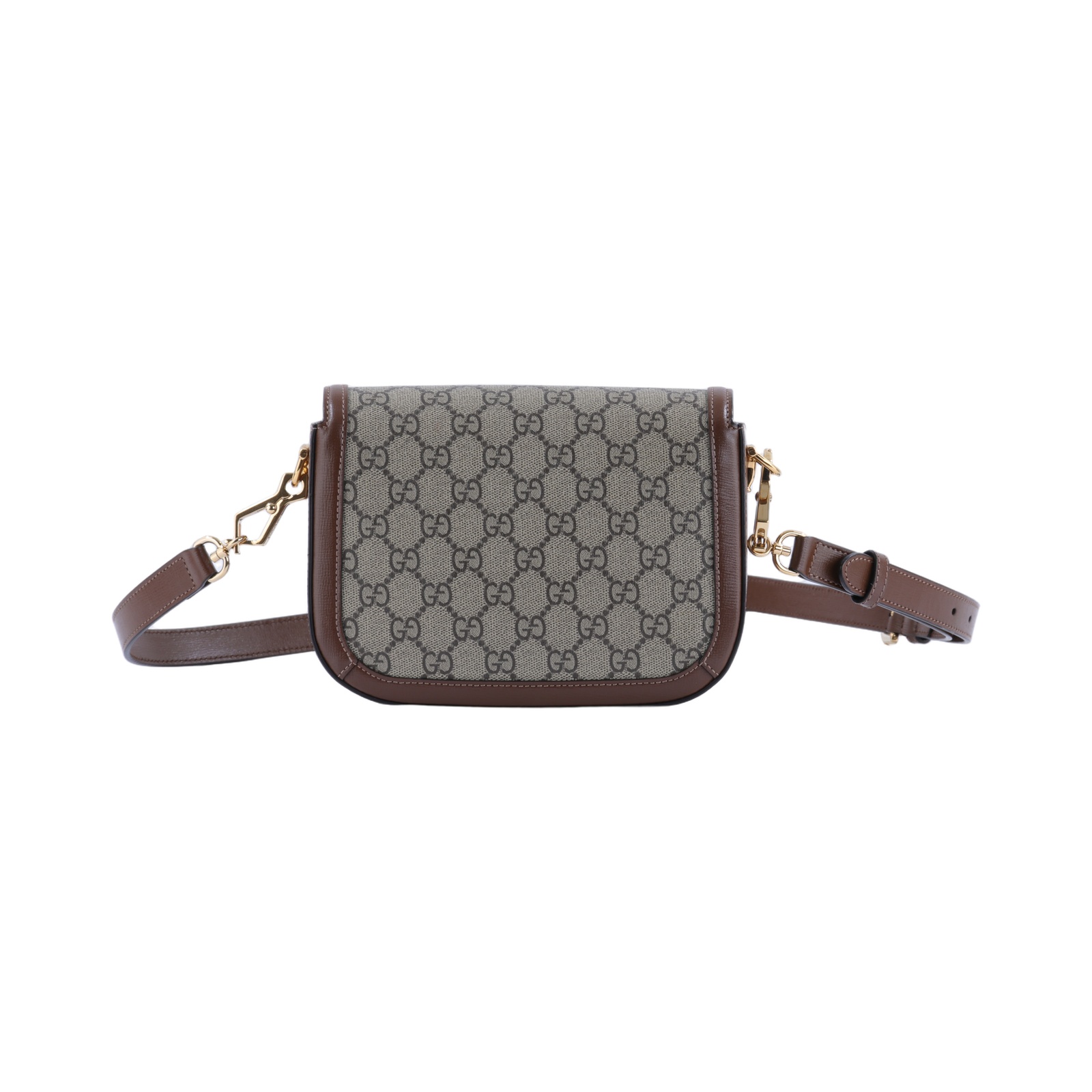 古馳 GUCCI Horsebit 1955 迷你 馬鞍包 658574 HUHHG 棕1955 MINI 背帶
