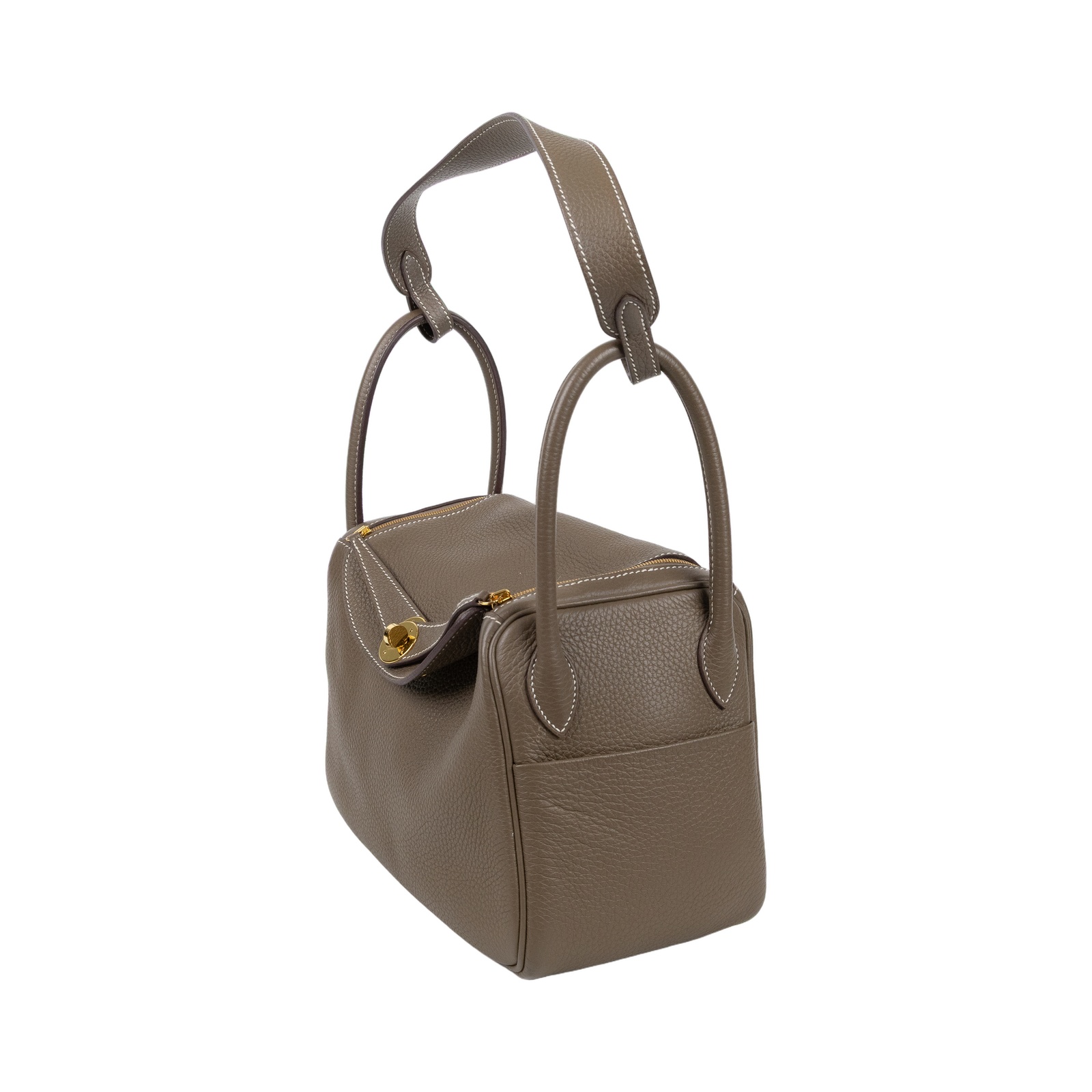 愛馬仕 Hermes Lindy 琳迪包 26 大象灰 金色五金 H073428CC18 /W MM 205 GU  原廠盒子/防塵袋
