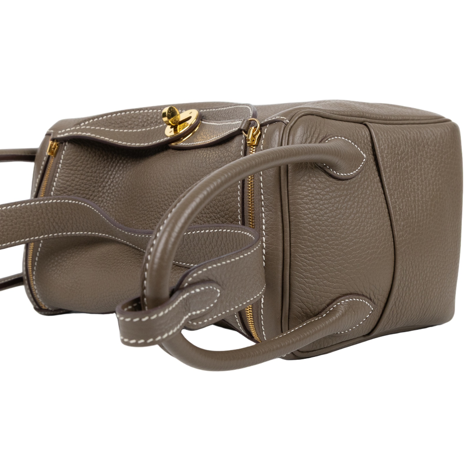 愛馬仕 Hermes Lindy 琳迪包 26 大象灰 金色五金 H073428CC18 /W MM 205 GU  原廠盒子/防塵袋