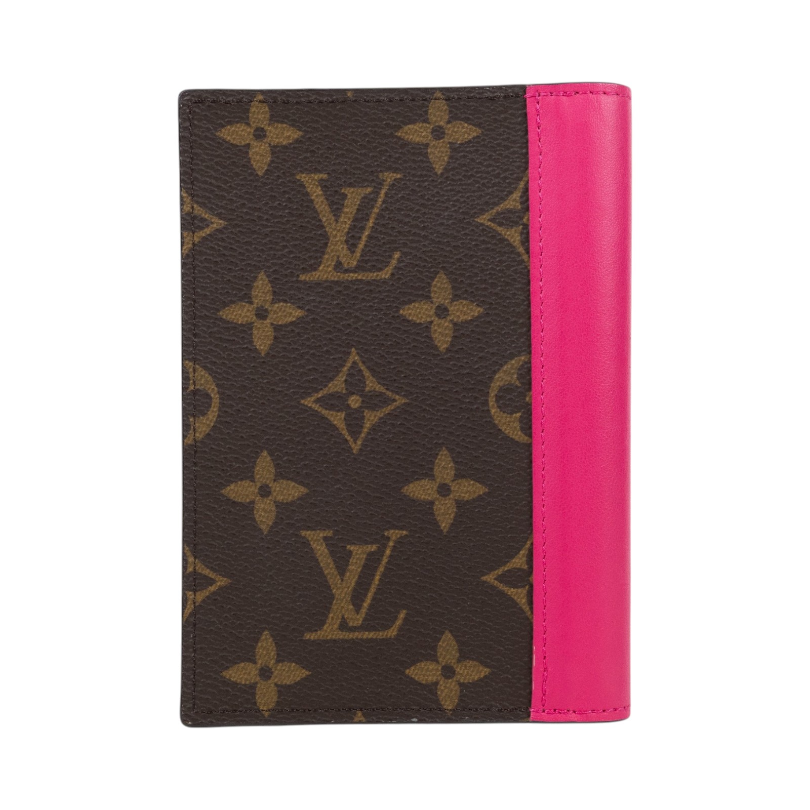 路易威登 LOUIS VUITTON 護照套 Monogram 帆布 M12825 晶片款 粉原花護照套 無附屬品