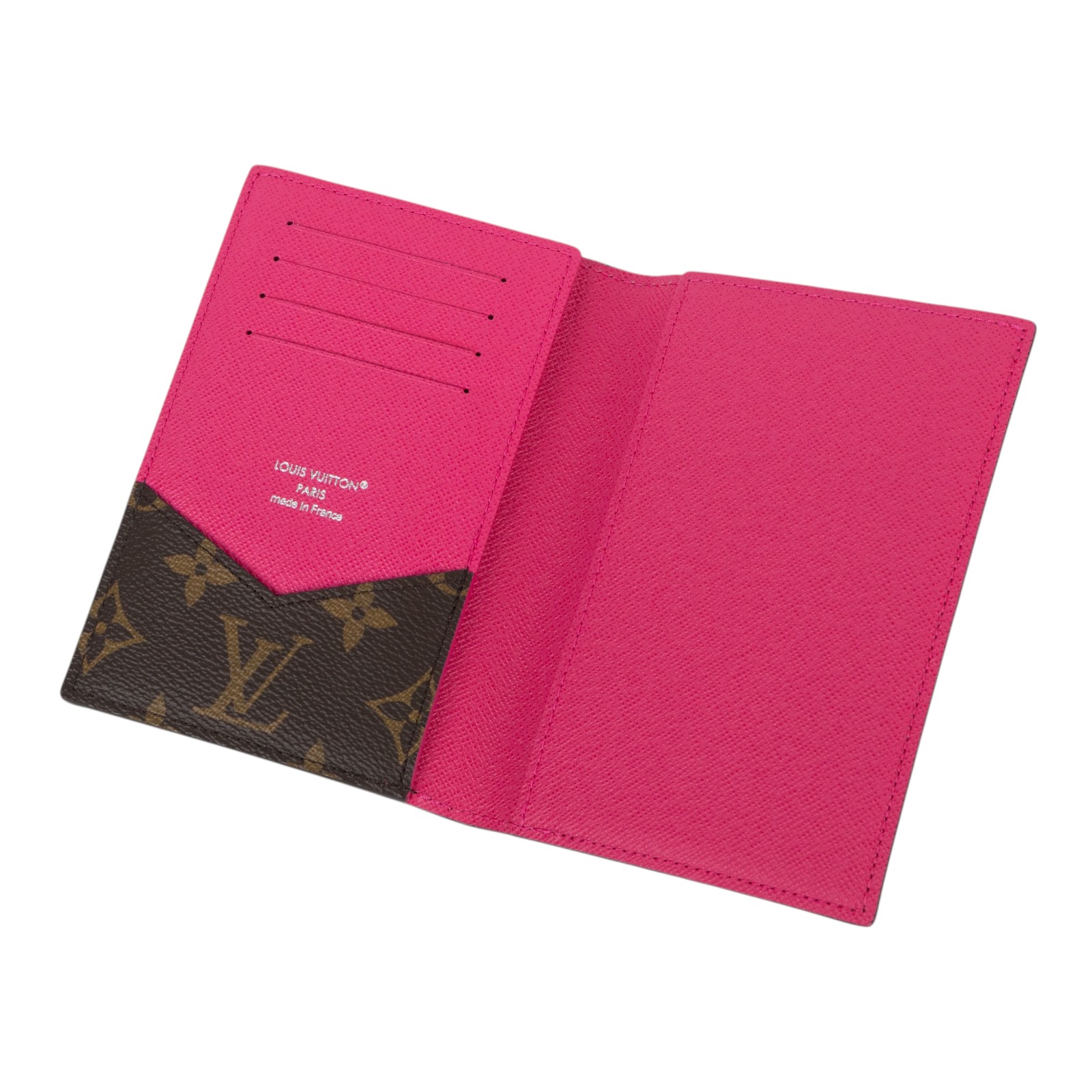 路易威登 LOUIS VUITTON 護照套 Monogram 帆布 M12825 晶片款 粉原花護照套 無附屬品