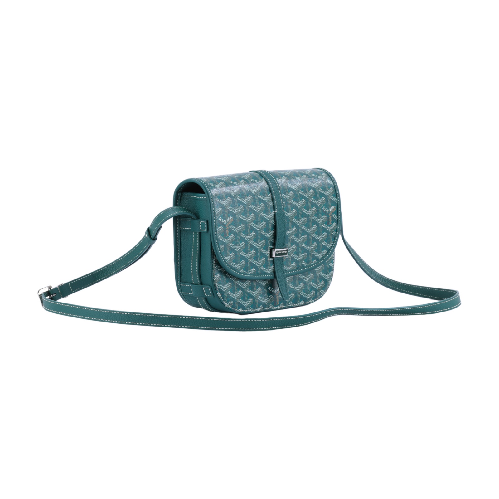 高雅德 GOYARD Belvédère PM 小型 馬鞍包 肩背包 斜背包 BELVE3PMLTY 綠Belvedere PM 防塵袋
