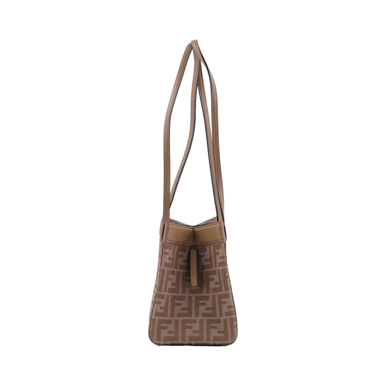 芬迪 FENDI 迷你 Origami 水桶包 8BS083AFPM 淺咖 MINI Origami 水桶包 無附屬品