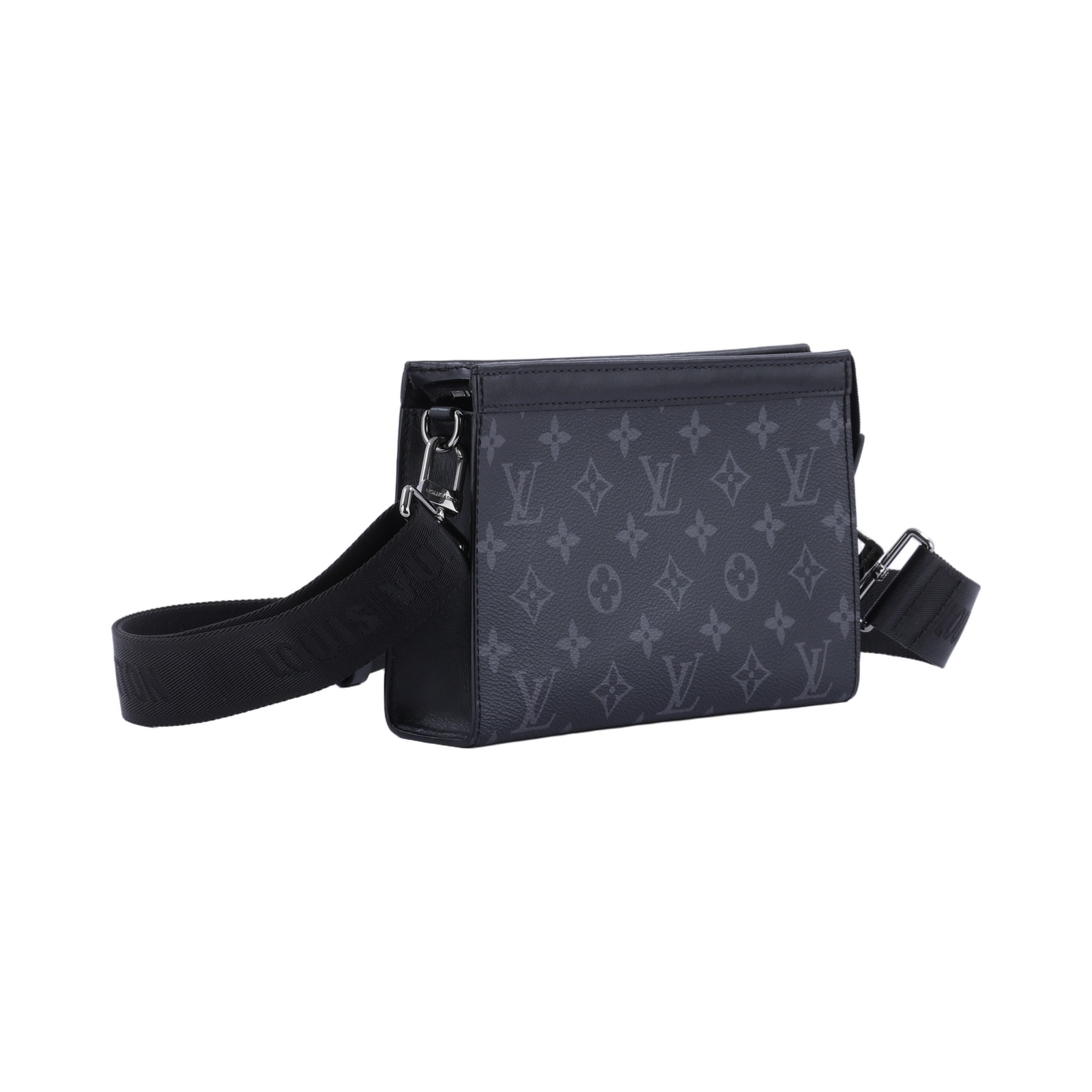 路易威登 LOUIS VUITTON Gaston 隨身錢包 肩背 Eclipse Reverse塗層帆布 黑色 M81124 晶片款  原廠盒子/防塵袋/背帶/購買證明