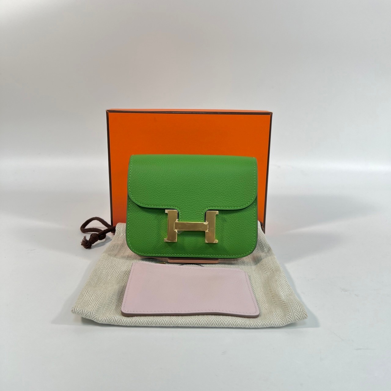 愛馬仕 Hermès Constance Bag Epsom 康康包 短夾 Slim  CNSLIM B刻  原廠盒子/防塵袋/購買證明