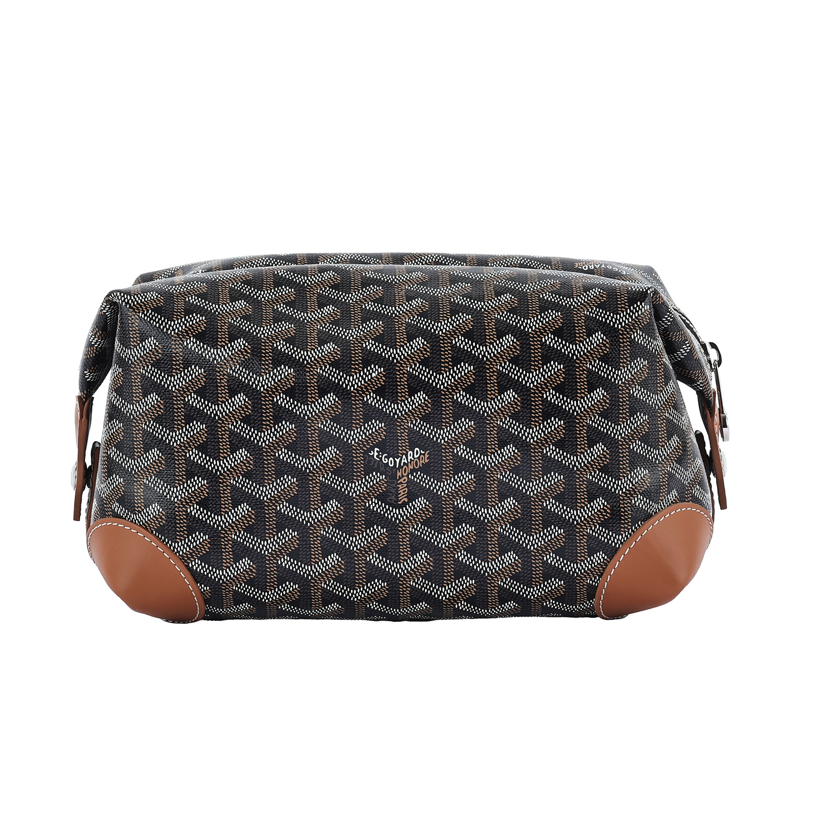 高雅德 GOYARD Bowling 25 Toiletry Bag 化妝包 BOWLIN025TY 棕色大化妝包 防塵袋