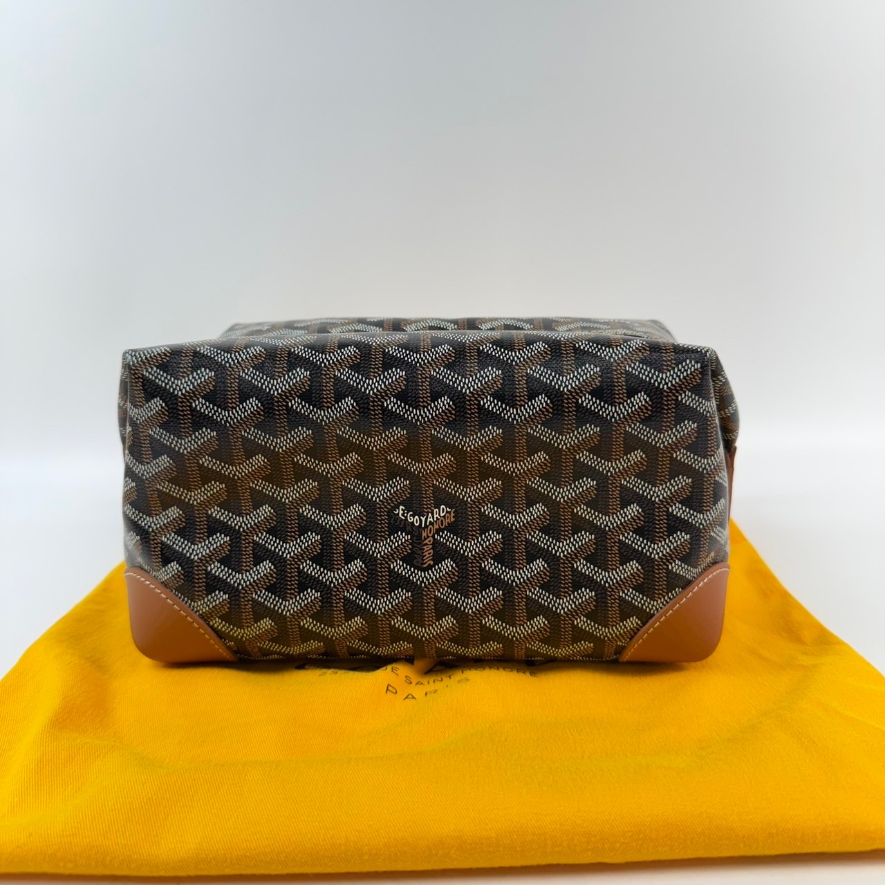 高雅德 GOYARD Bowling 25 Toiletry Bag 化妝包 BOWLIN025TY 棕色大化妝包 防塵袋