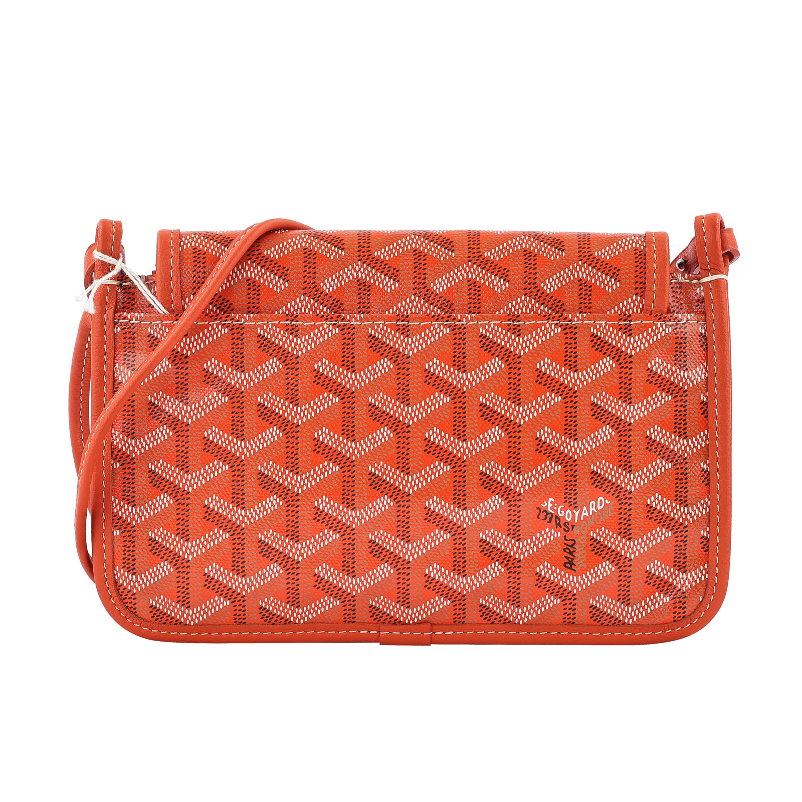 高雅德 GOYARD Plumet Pocket Wallet 肩背 隨身錢包 PLUMETPMLTY 橘色PLUMET斜背包