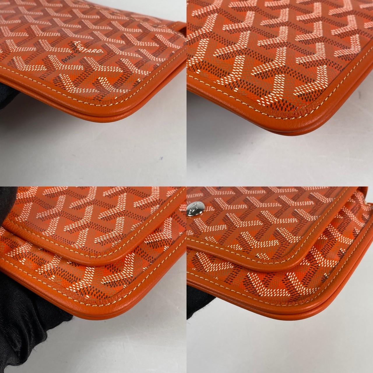 高雅德 GOYARD Plumet Pocket Wallet 肩背 隨身錢包 PLUMETPMLTY 橘色PLUMET斜背包