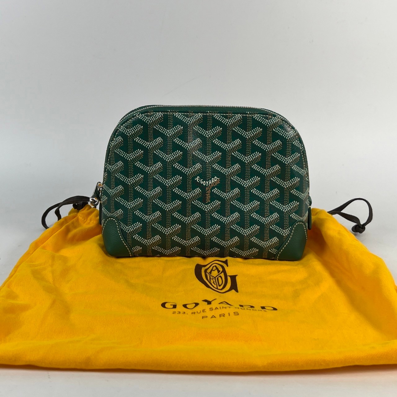 高雅德 GOYARD Vendôme Cosmetic Pouch 化妝包 VENDOTPMLTY 綠色POUCH 防塵袋