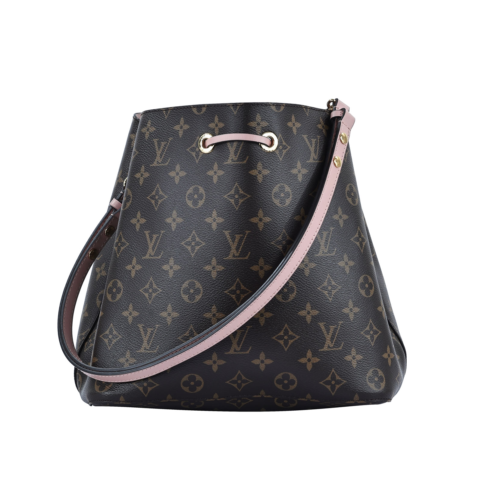 路易威登 LOUIS VUITTON NéoNoé MM 經典帆布 肩背 水桶包 粉紅色 M44022 ＜確保＞原花粉NEONOE 防塵袋