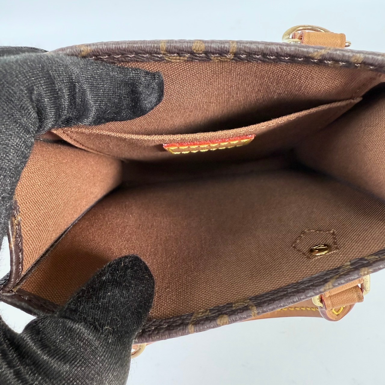 路易威登 LOUIS VUITTON Petit Sac Plat 經典帆布 斜背包 M69442 晶片款 原花迷你琴譜包 防塵袋/原廠盒子/購買證明