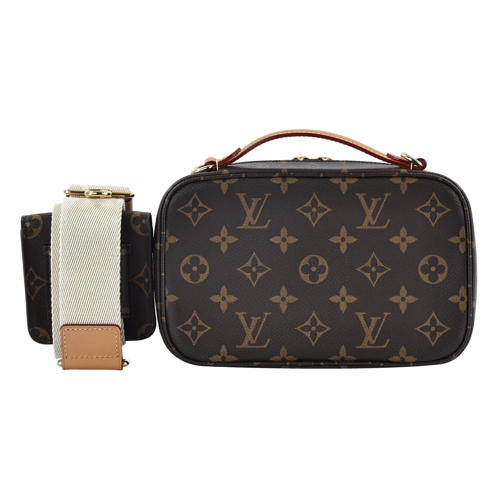 路易威登 LOUIS VUITTON Utility Crossbody 經典帆布 斜背包 M80446 晶片款 原花UTILITY斜背包 防塵袋