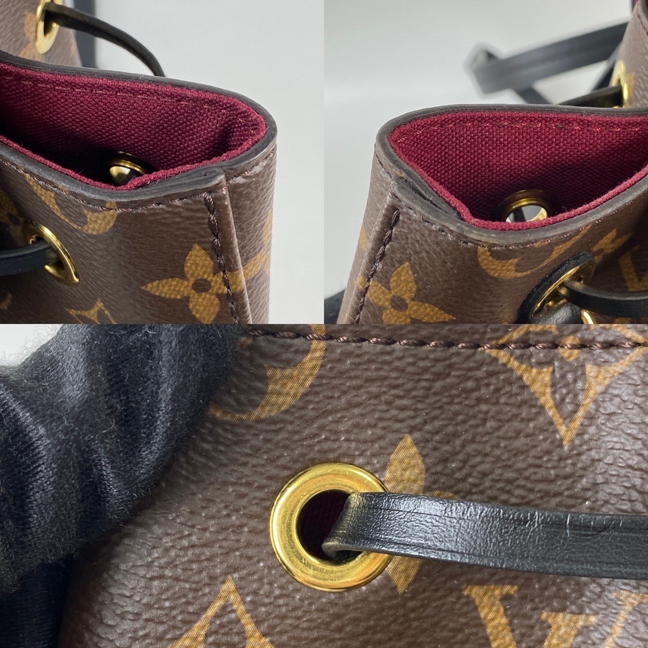 路易威登 LOUIS VUITTON Montsouris PM 經典帆布 牛皮 扣式 束口 後背包 棕色 黑色 M45515 晶片款  防塵袋