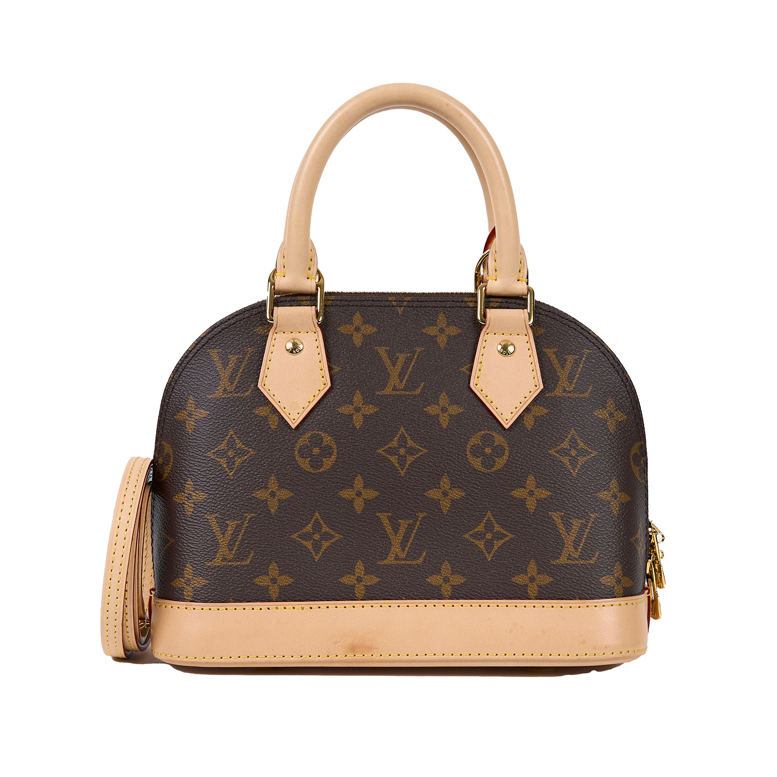 路易威登 LOUIS VUITTON Alma BB 可斜背 手提包 經典帆布 M53152 晶片款 ALMA BB 防塵袋/鎖頭/背帶