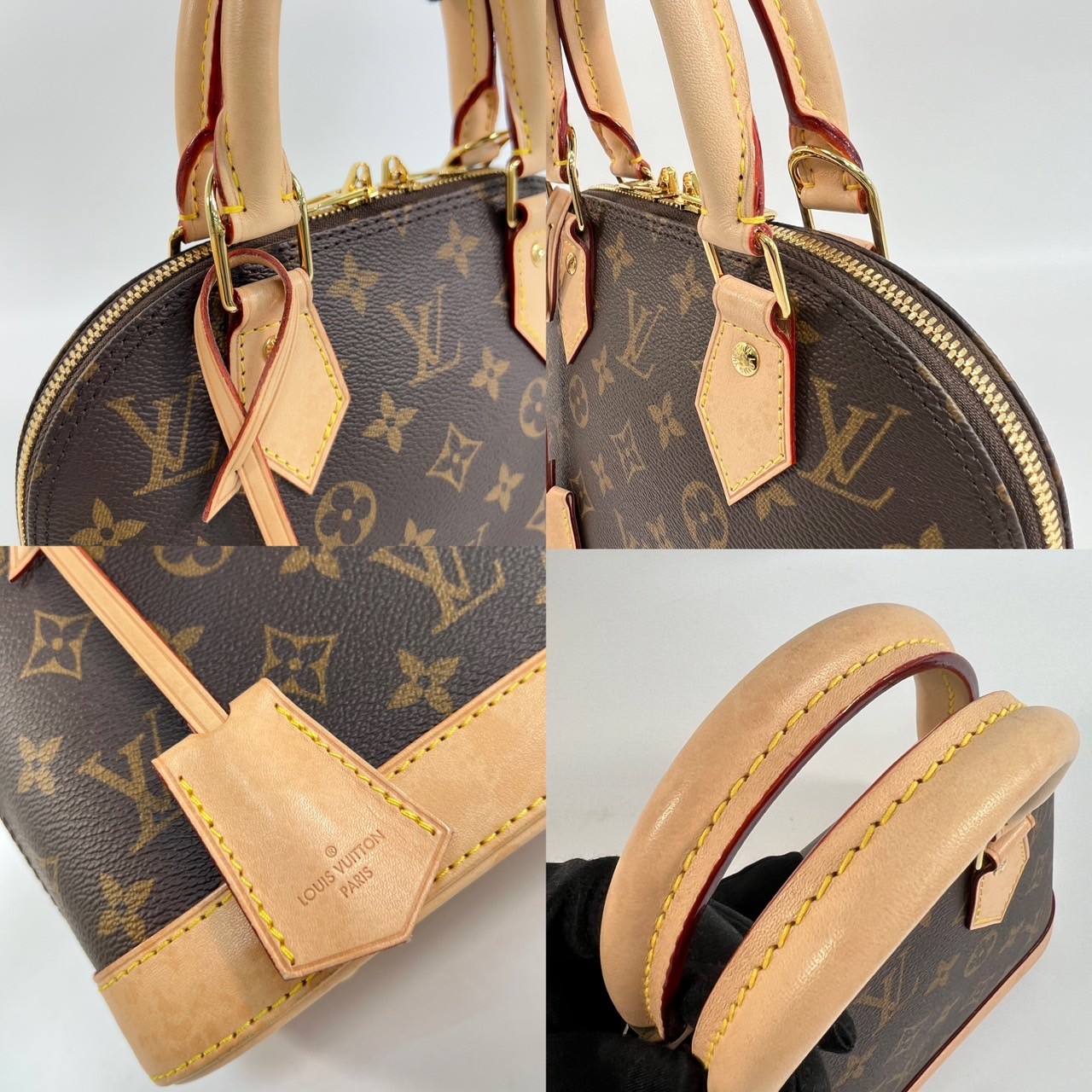 路易威登 LOUIS VUITTON Alma BB 可斜背 手提包 經典帆布 M53152 晶片款 ALMA BB 防塵袋/鎖頭/背帶