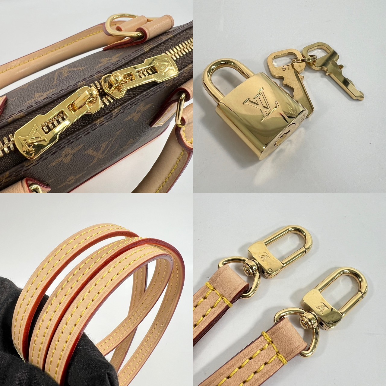 路易威登 LOUIS VUITTON Alma BB 可斜背 手提包 經典帆布 M53152 晶片款 ALMA BB 防塵袋/鎖頭/背帶