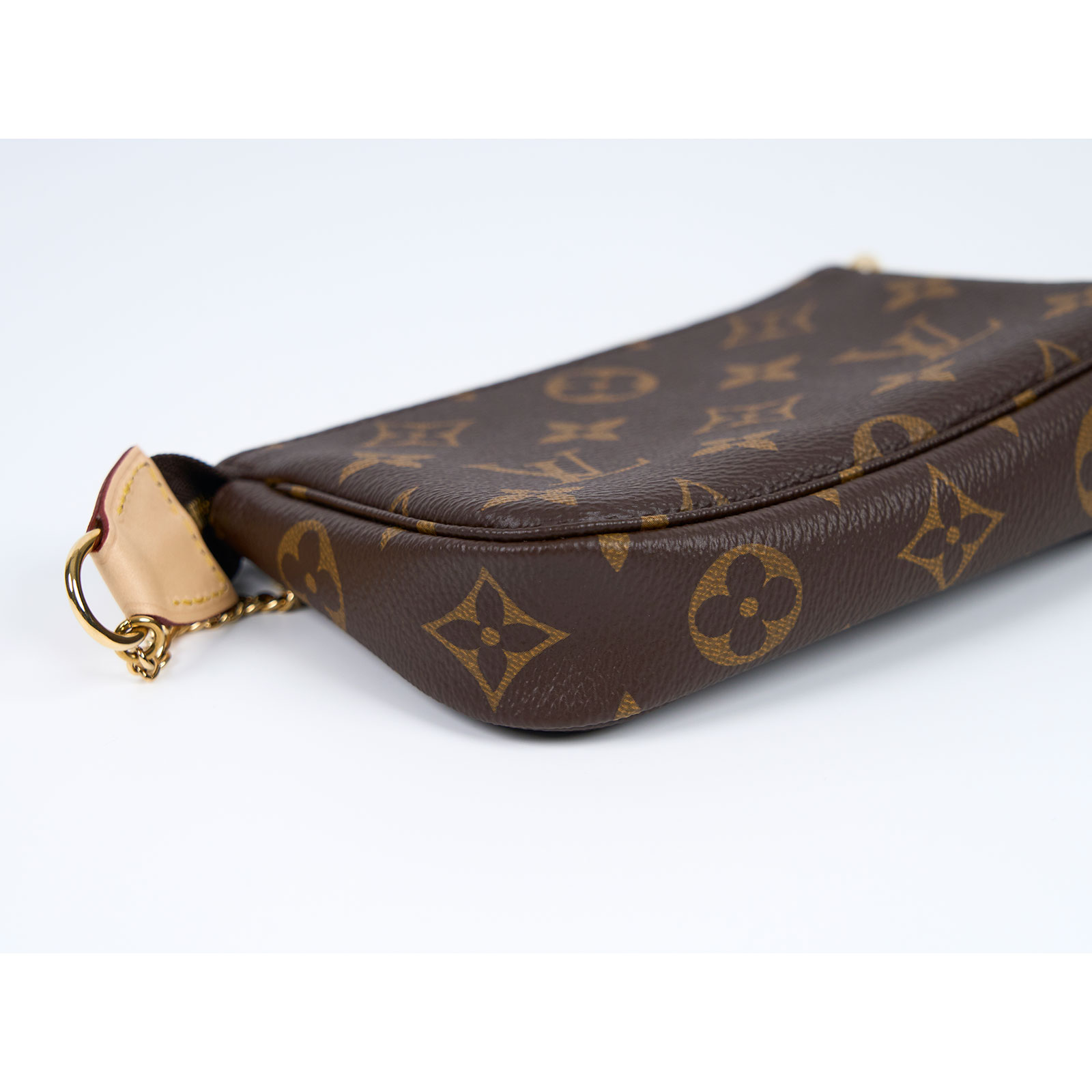 路易威登 LOUIS VUITTON Monogram塗層帆布 鏈帶 迷你小皮包 M82510 原花MINI POCHETTE雙鍊包 原廠盒子/防塵袋