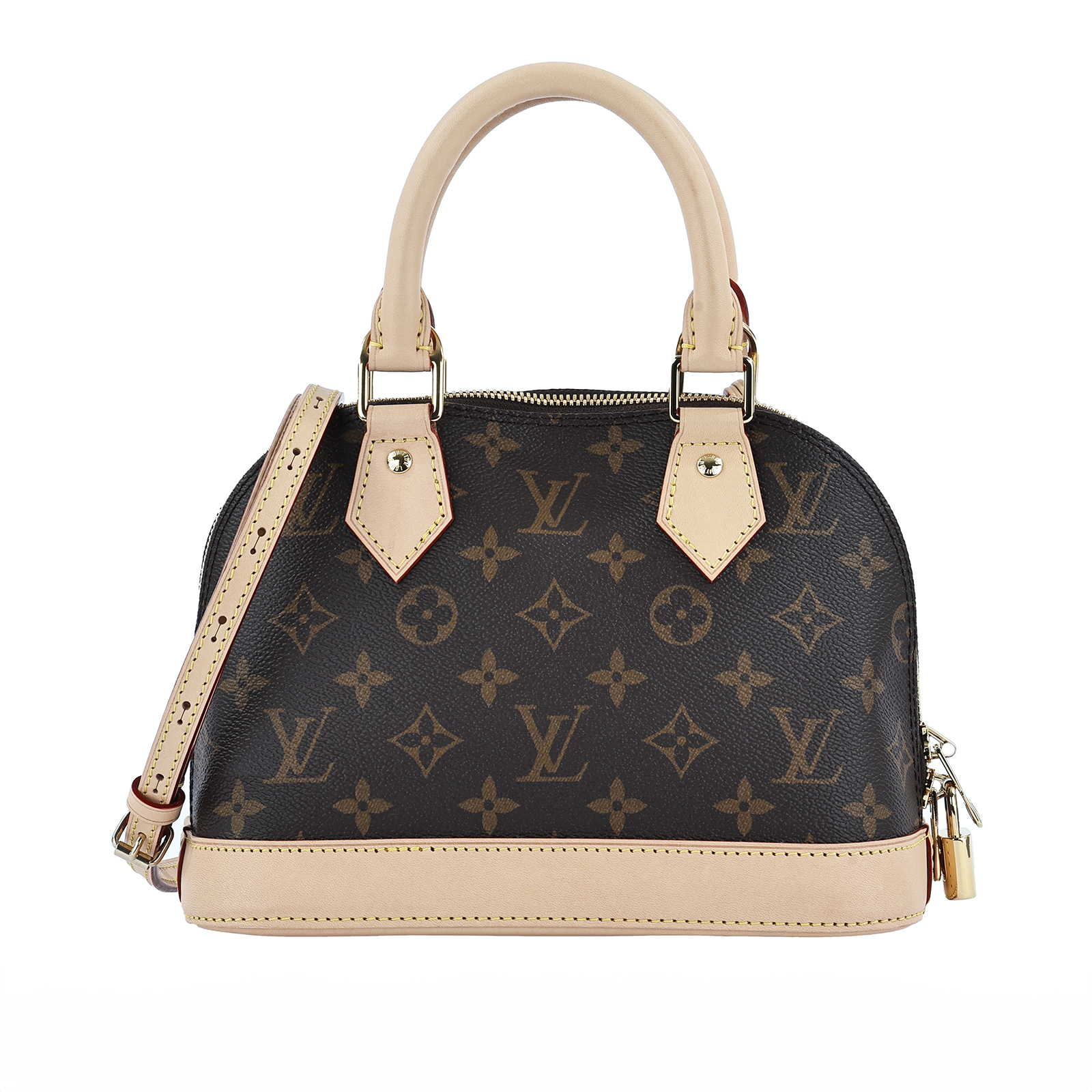 路易威登 LOUIS VUITTON Alma BB 手提包 經典帆布 M46990 晶片款 原花ALMA BB 原廠盒子/防塵袋/購買證明正本/鎖組