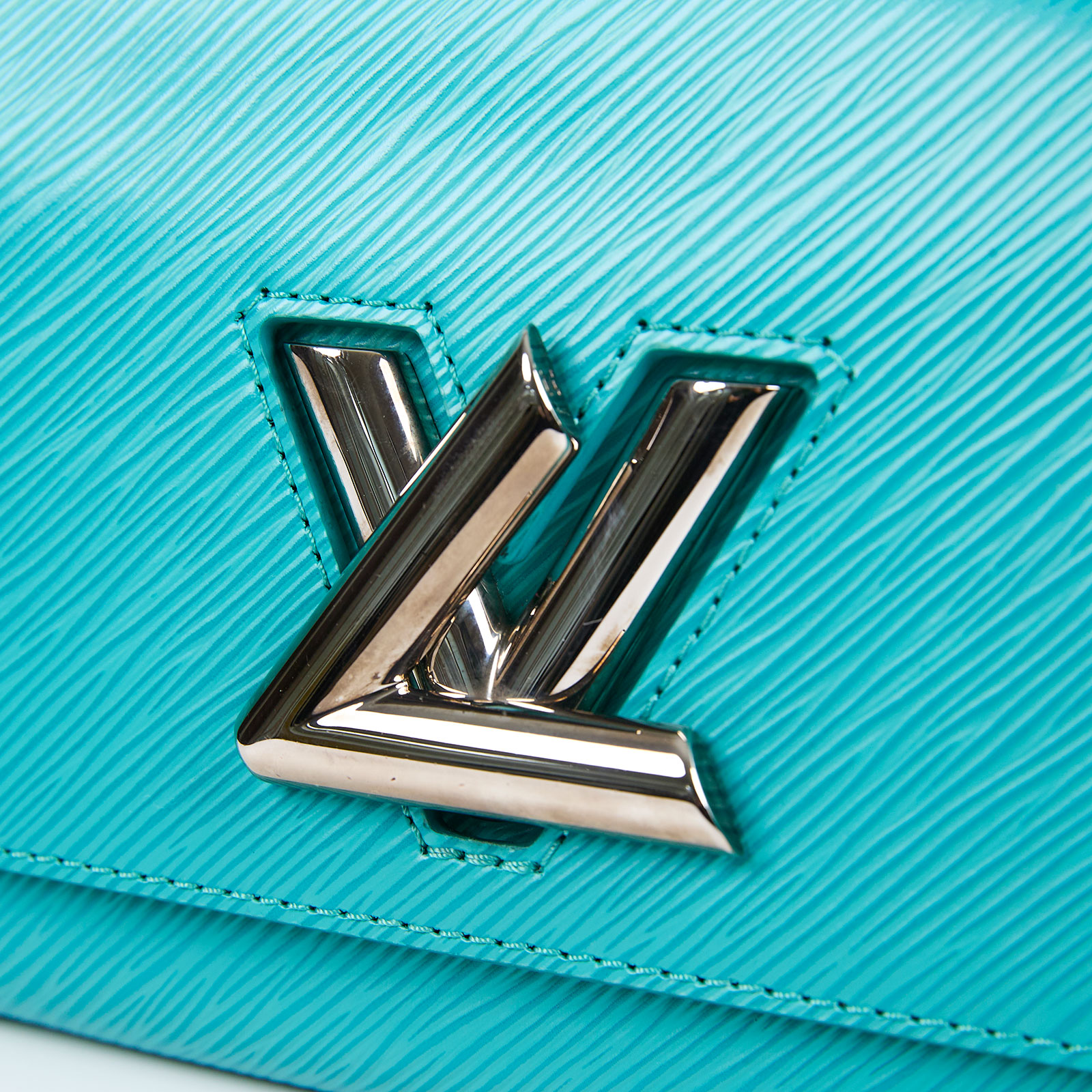 路易威登 LOUIS VUITTON Twist PM Epi粒面皮革 單肩包 粉紅色  綠松石色 TWIST PM 防塵袋/鏡子