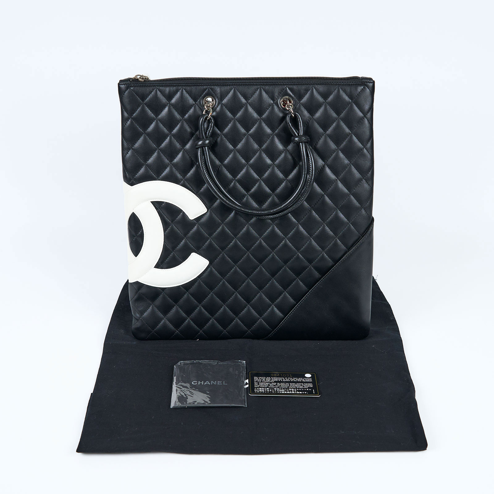 香奈兒 CHANEL Cambon Flat Tote Bag 托特包 A28126 ☆黑康朋扁形托特包 防塵袋/保證卡