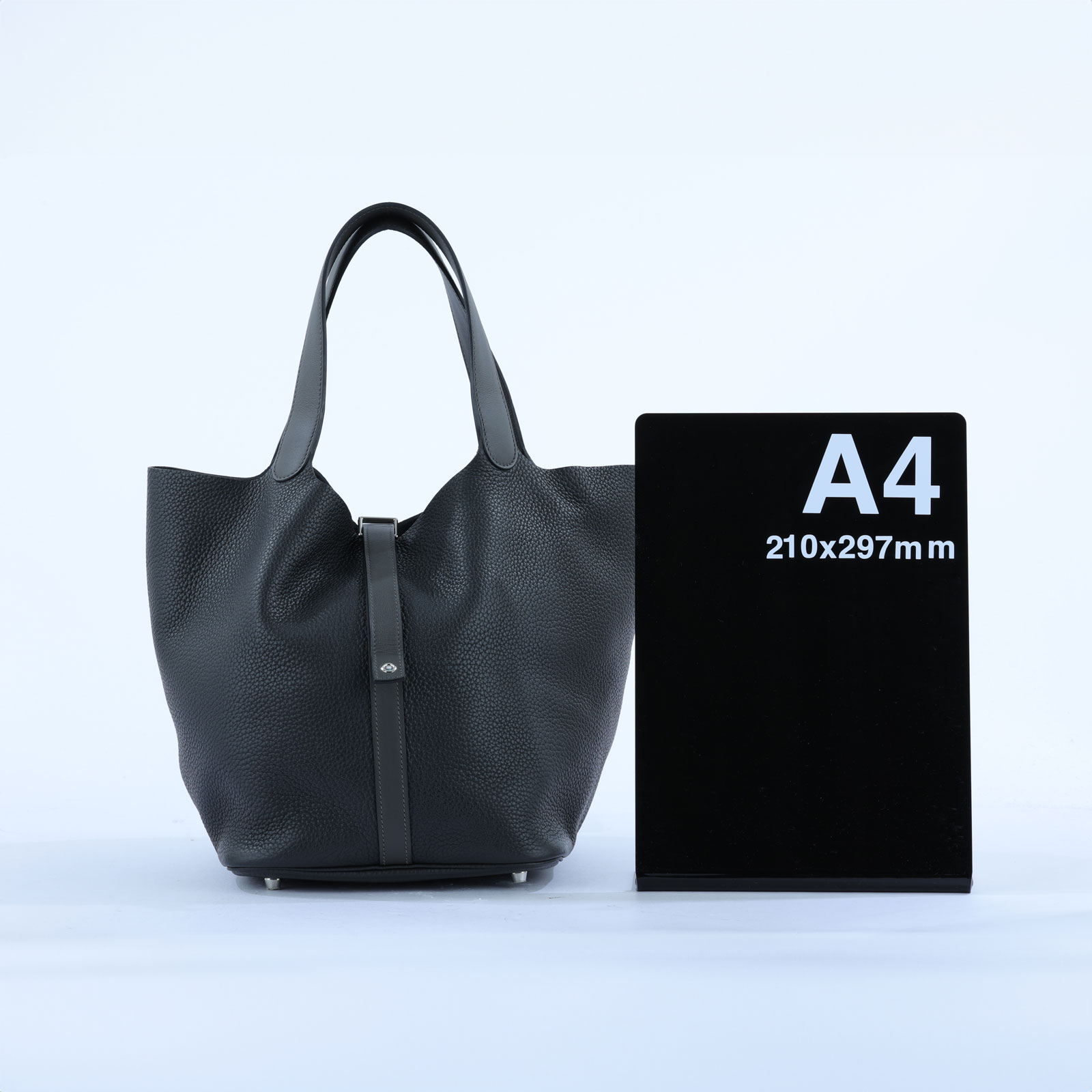 愛馬仕 Hermès Picotin Lock 26 菜籃子包 PT26 口R R刻 深灰PICOTIN 26 原廠盒子/防塵袋/鎖組