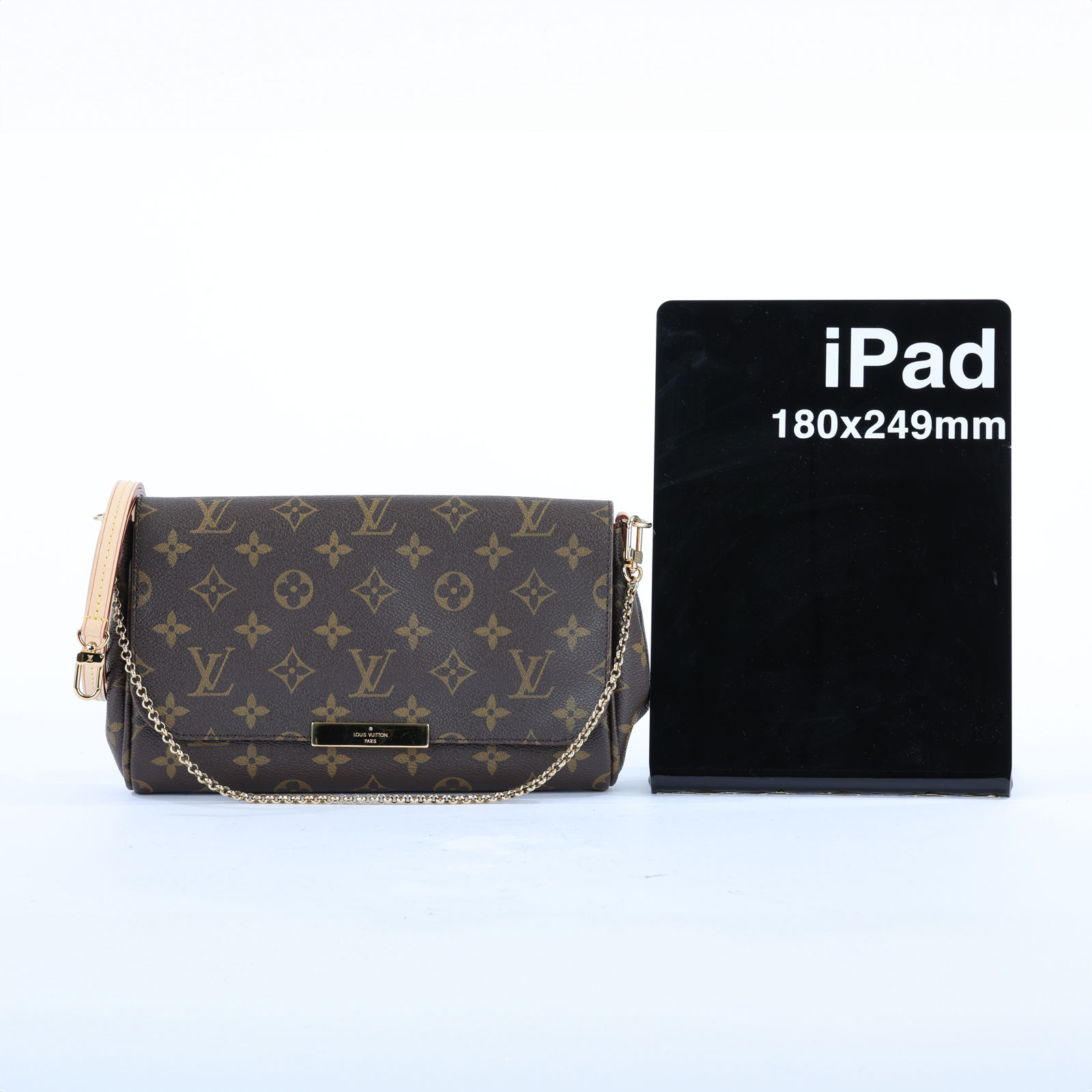 路易威登 LOUIS VUITTON Favorite MM 經典帆布 鍊條肩背包 M40718 Favorite MM原花鍊條肩背包 防塵袋/背帶