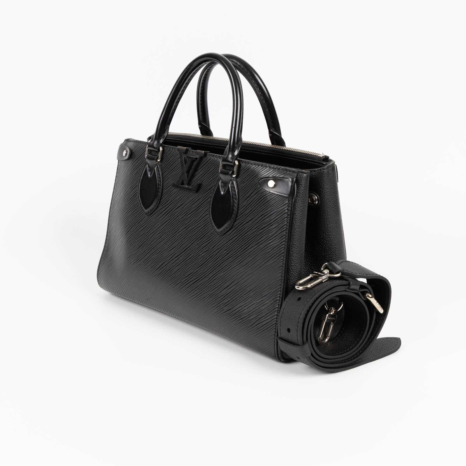 路易威登 LOUIS VUITTON Grenelle PM 托特包 M57680 晶片款 黑Grenelle Tote Pm 原廠盒子/背帶
