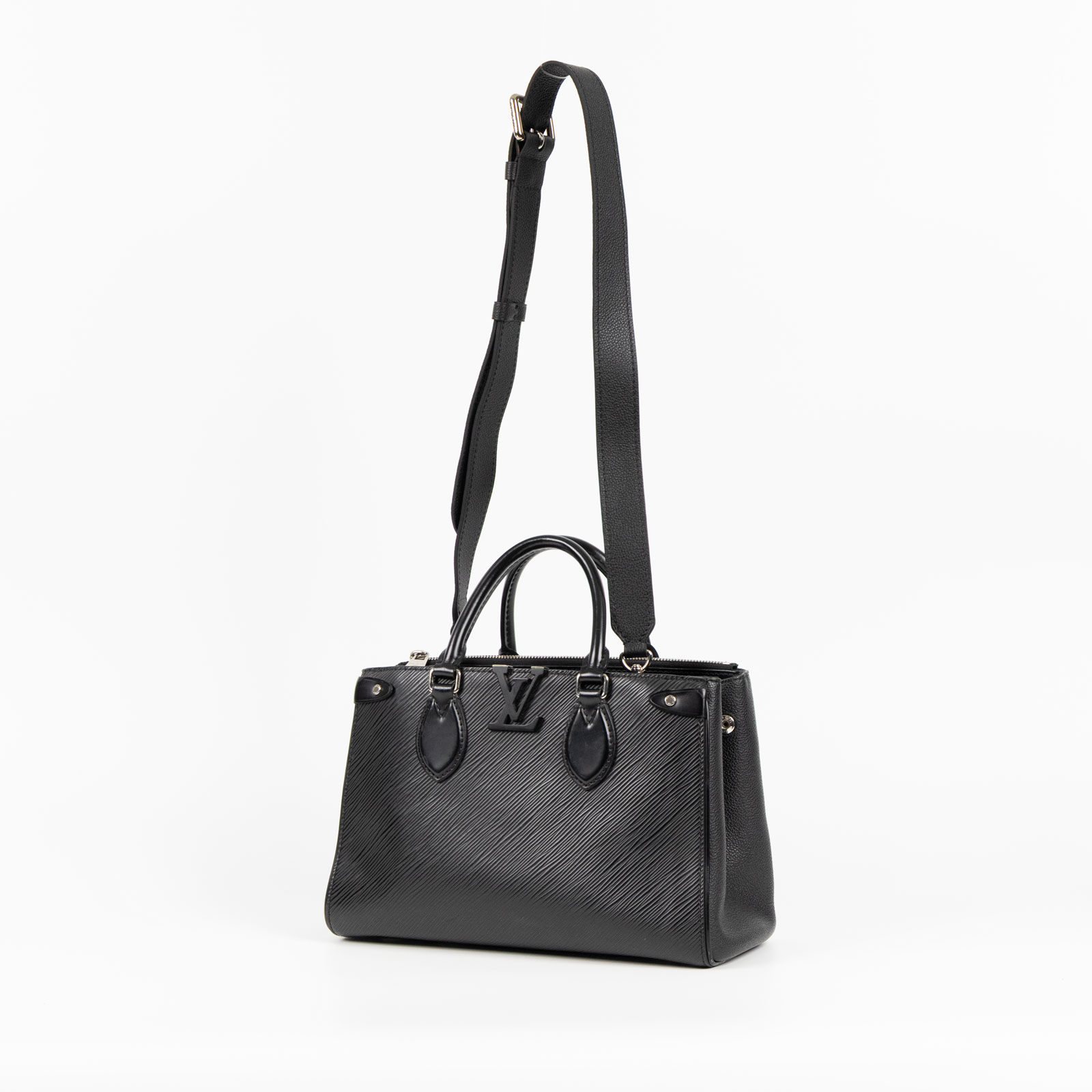 路易威登 LOUIS VUITTON Grenelle PM 托特包 M57680 晶片款 黑Grenelle Tote Pm 原廠盒子/背帶