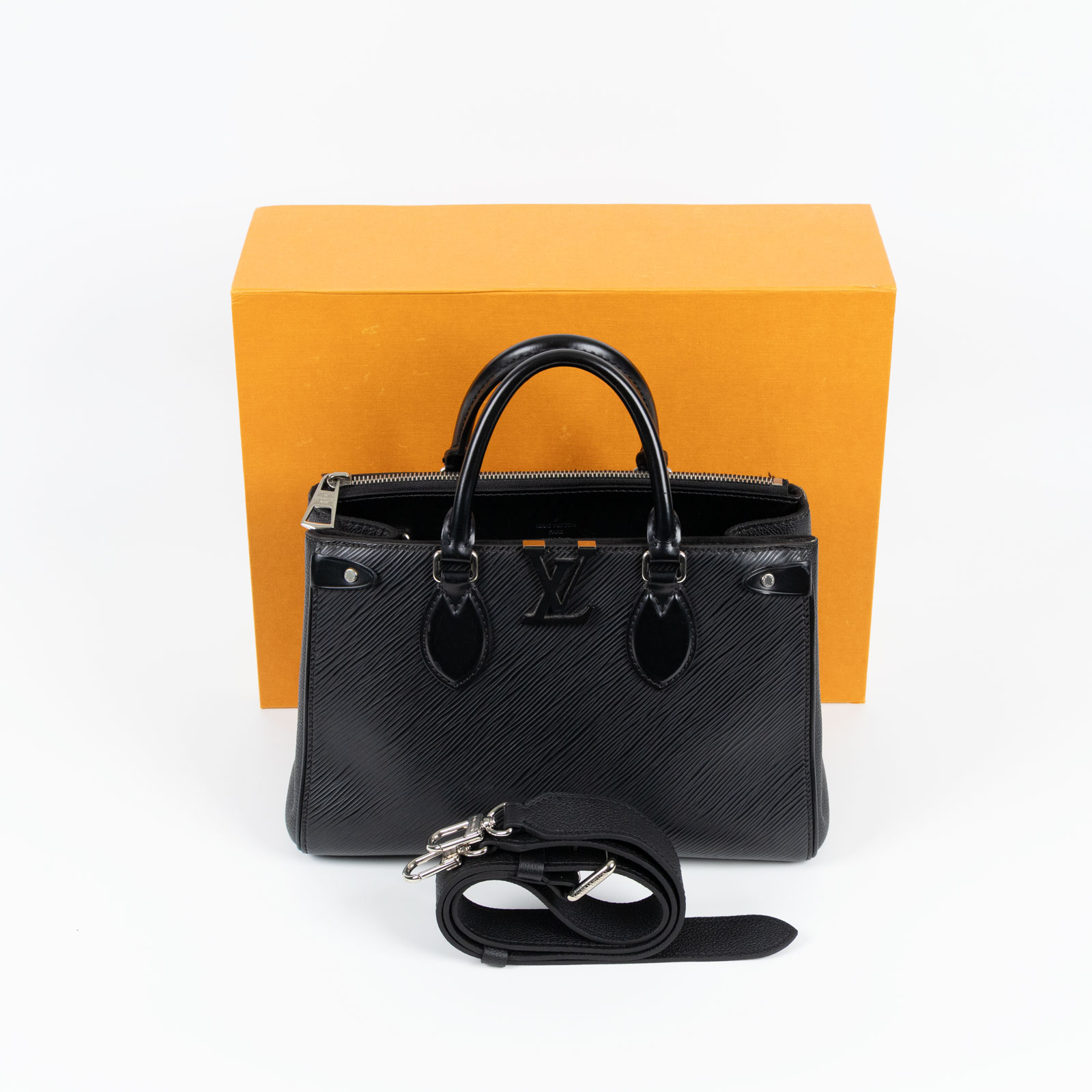 路易威登 LOUIS VUITTON Grenelle PM 托特包 M57680 晶片款 黑Grenelle Tote Pm 原廠盒子/背帶