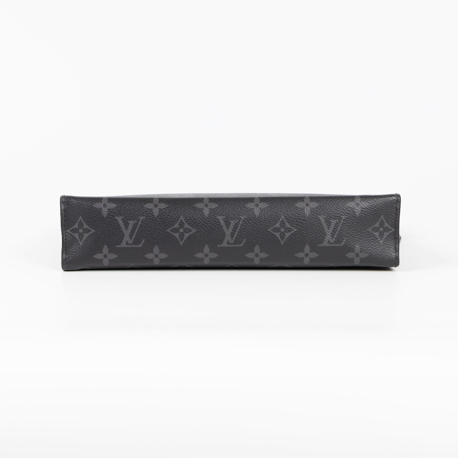 路易威登 LOUIS VUITTON Pochette Voyage MM 塗層帆布 手拿包 黑色 M61692 晶片款  原廠盒子/購買證明正本/台灣發票