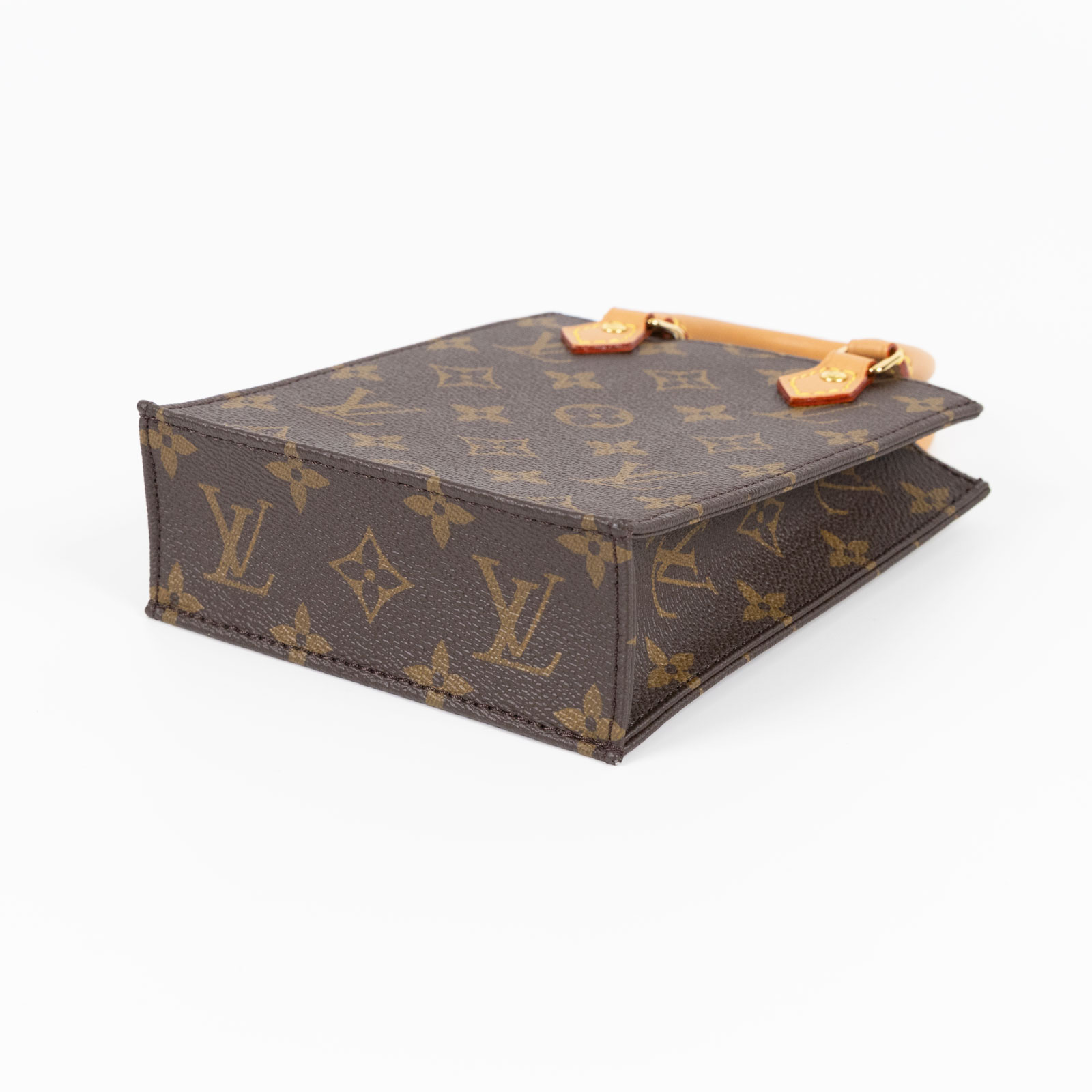 路易威登 LOUIS VUITTON Petit Sac Plat 經典帆布 斜背包 M69442 晶片款  原廠盒子/防塵袋/背帶/購買證明正本/台灣發票