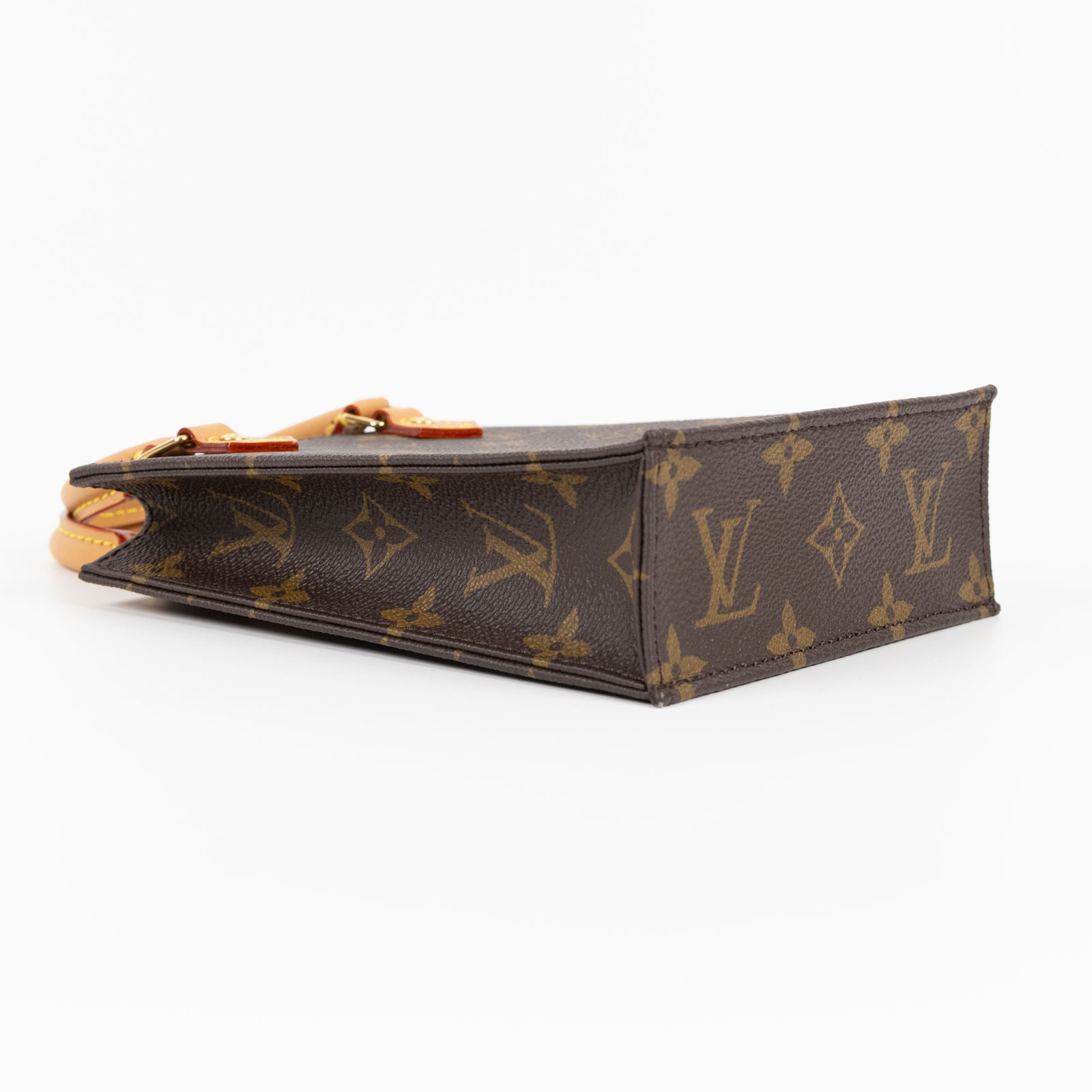 路易威登 LOUIS VUITTON Petit Sac Plat 經典帆布 斜背包 M69442 晶片款  原廠盒子/防塵袋/背帶/購買證明正本/台灣發票