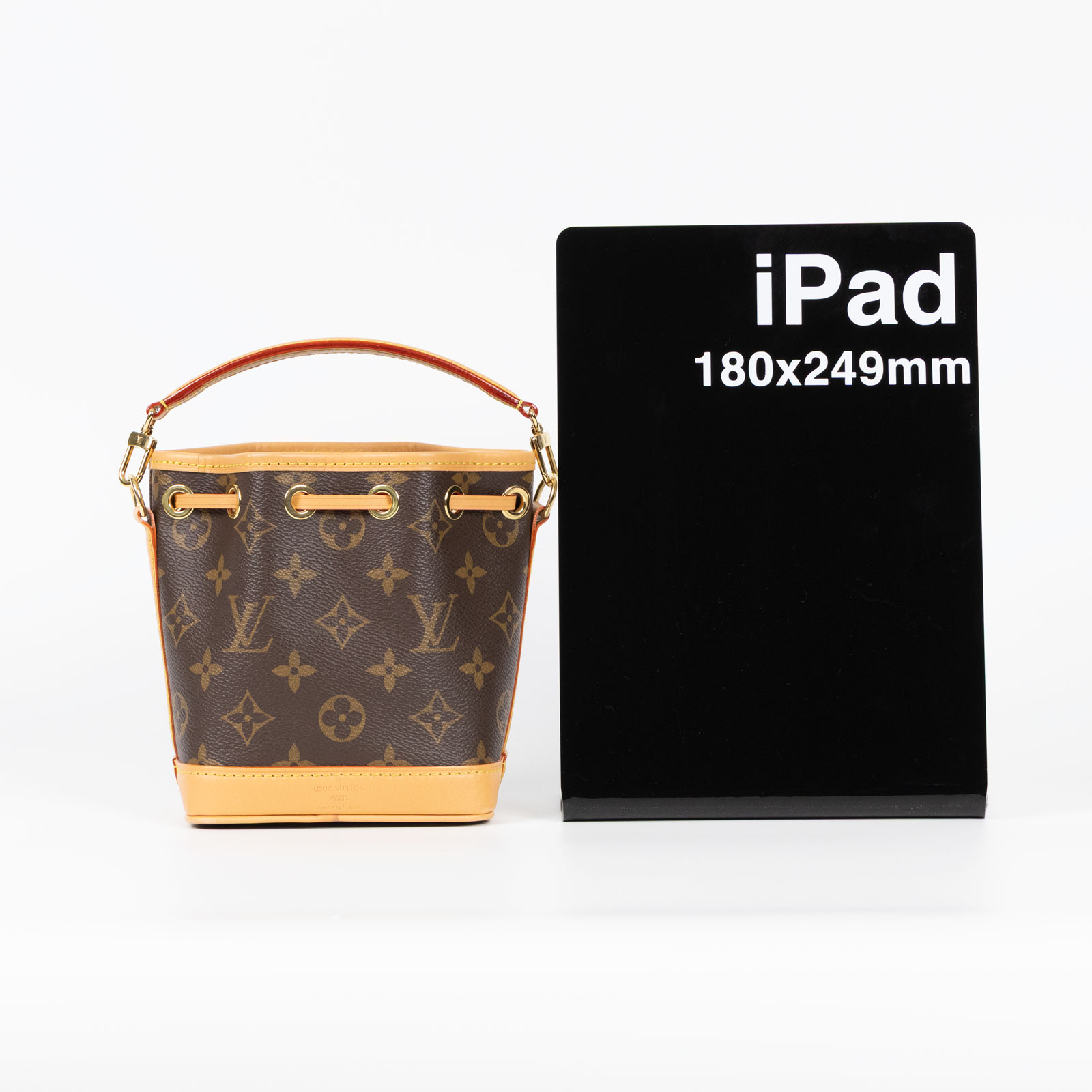 路易威登 LOUIS VUITTON Nano Noé 原花 束口水桶包 M81266 晶片款 原花NANO NOE水桶包 原廠盒子/防塵袋/購買證明正本
