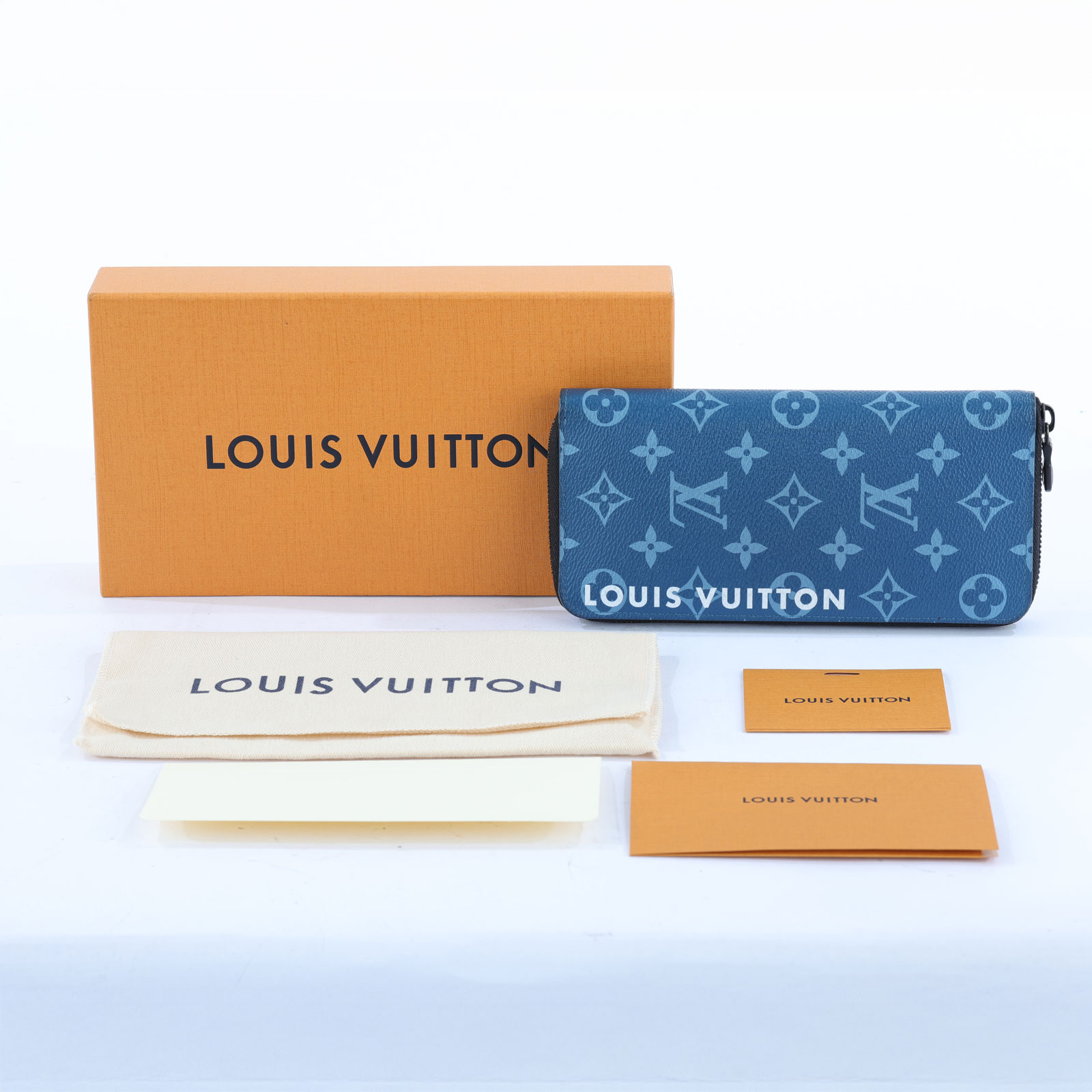 路易威登 LOUIS VUITTON Zippy 直式 拉鏈 錢包 長夾 M82799 晶片款 藍Zippy直立式拉鍊長夾 購買證明正本/原廠盒子/防塵袋